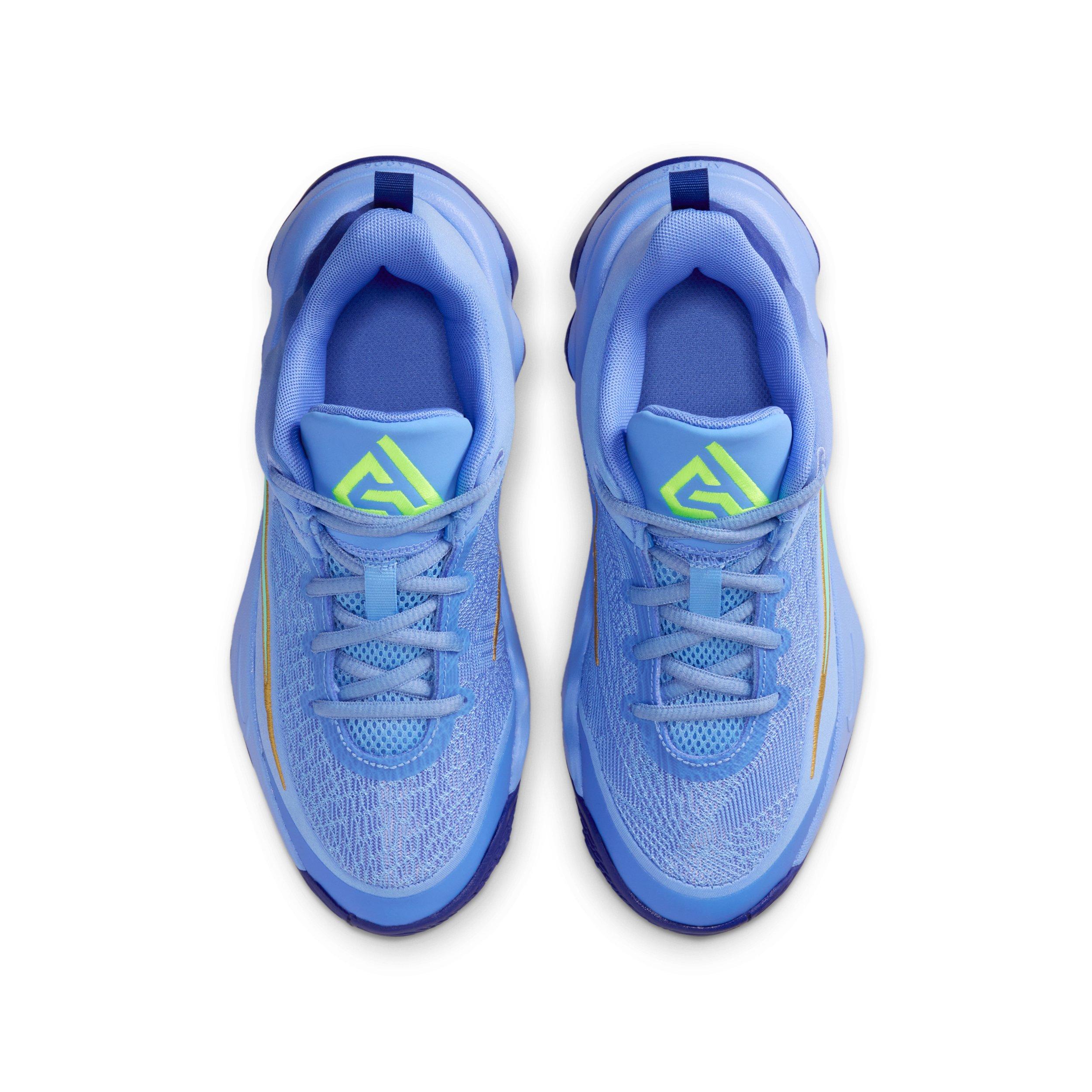 Nike Giannis Immortality 4 "Royal Pulse/Royal/Volt/Turquoise" Grade School Boys' Basketball Shoe - ROYAL/ROYAL/VOLT/TURQUOISE Thumbnail View 4