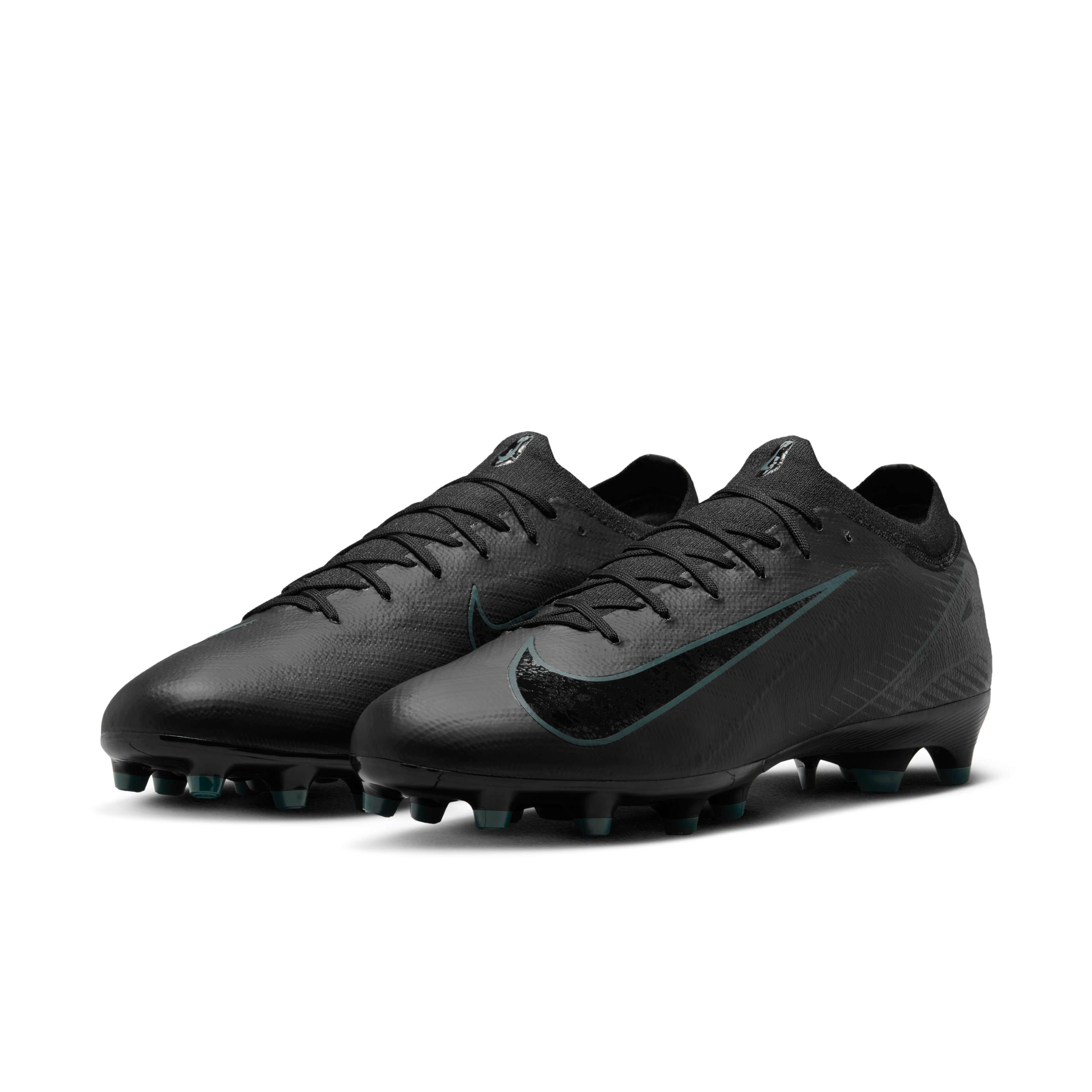 Nike Mercurial Vapor 16 Pro AG-Pro Low "Black/Deep Jungle/Black" Men's Soccer Cleat - BLACK/JUNGLE/BLACK Thumbnail View 3