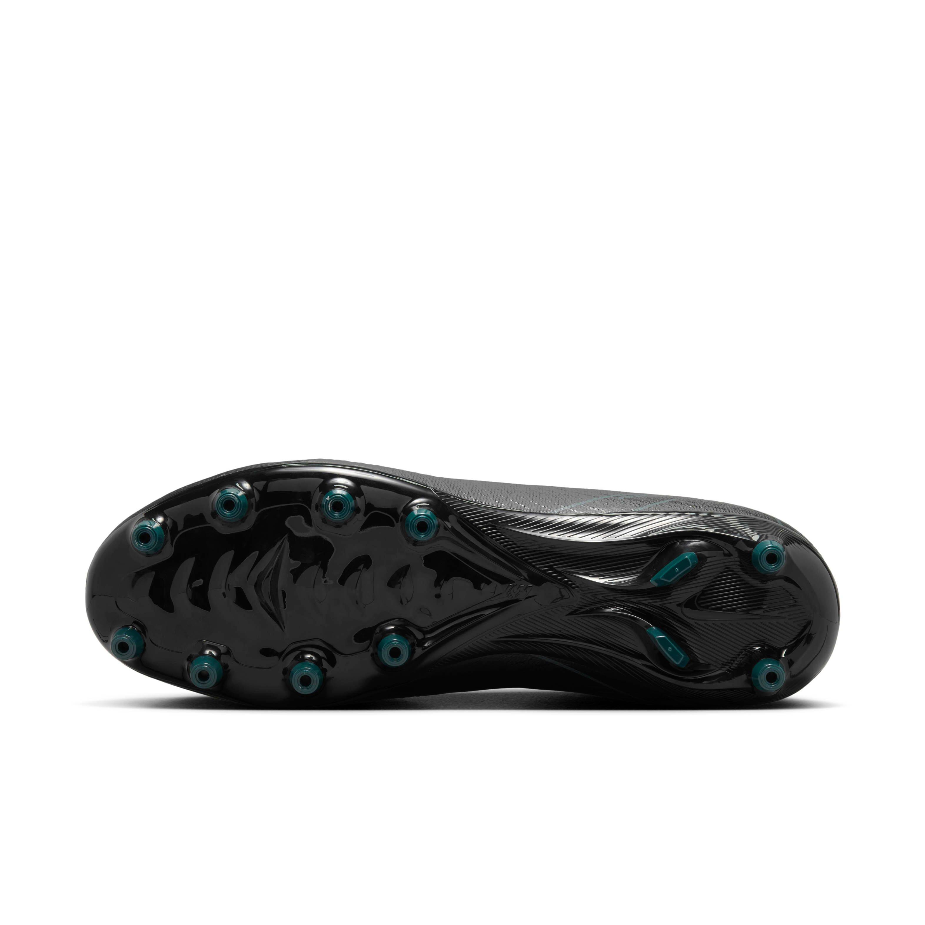 Nike Mercurial Vapor 16 Pro AG-Pro Low "Black/Deep Jungle/Black" Men's Soccer Cleat - BLACK/JUNGLE/BLACK Thumbnail View 6