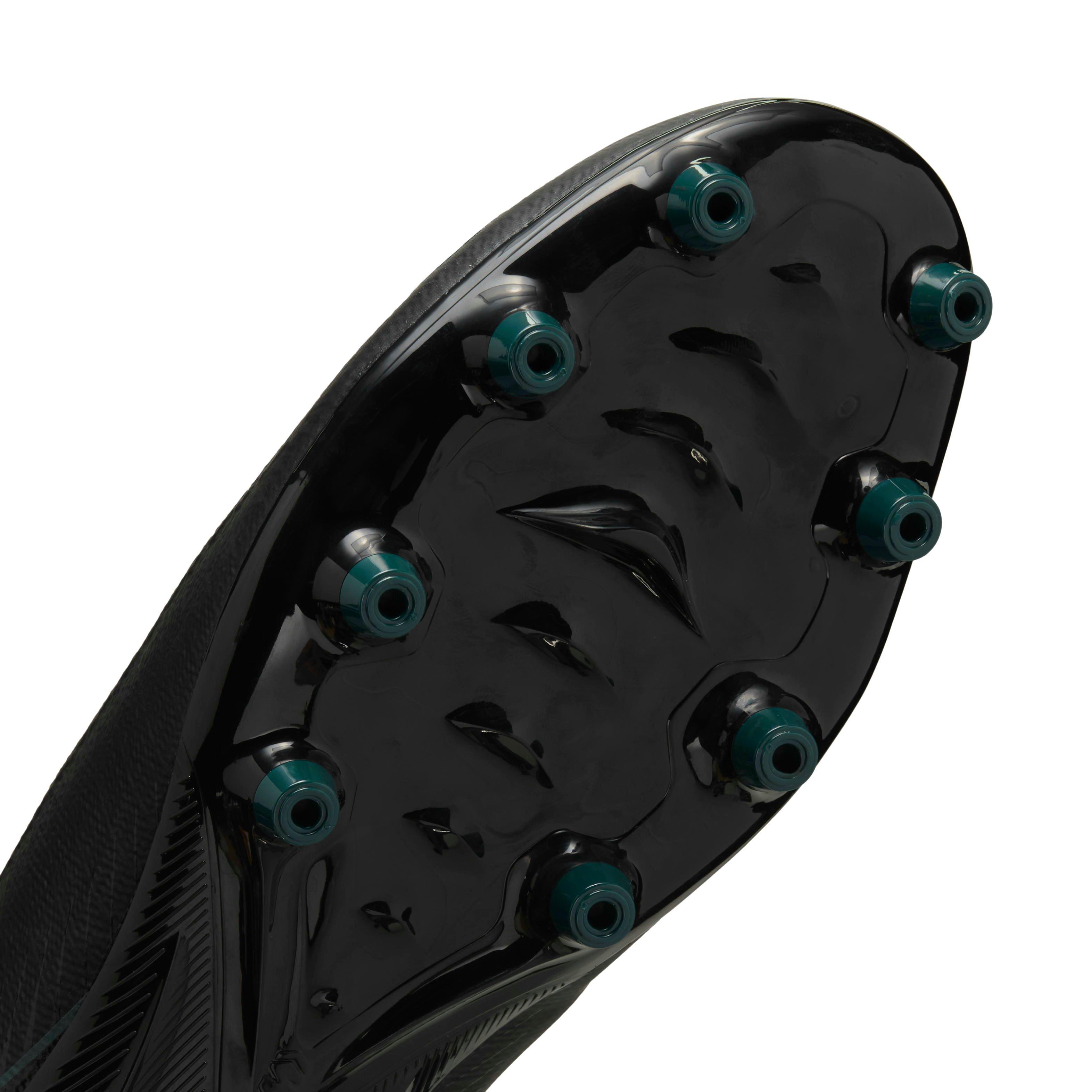 Nike Mercurial Vapor 16 Pro AG-Pro Low "Black/Deep Jungle/Black" Men's Soccer Cleat - BLACK/JUNGLE/BLACK Thumbnail View 7