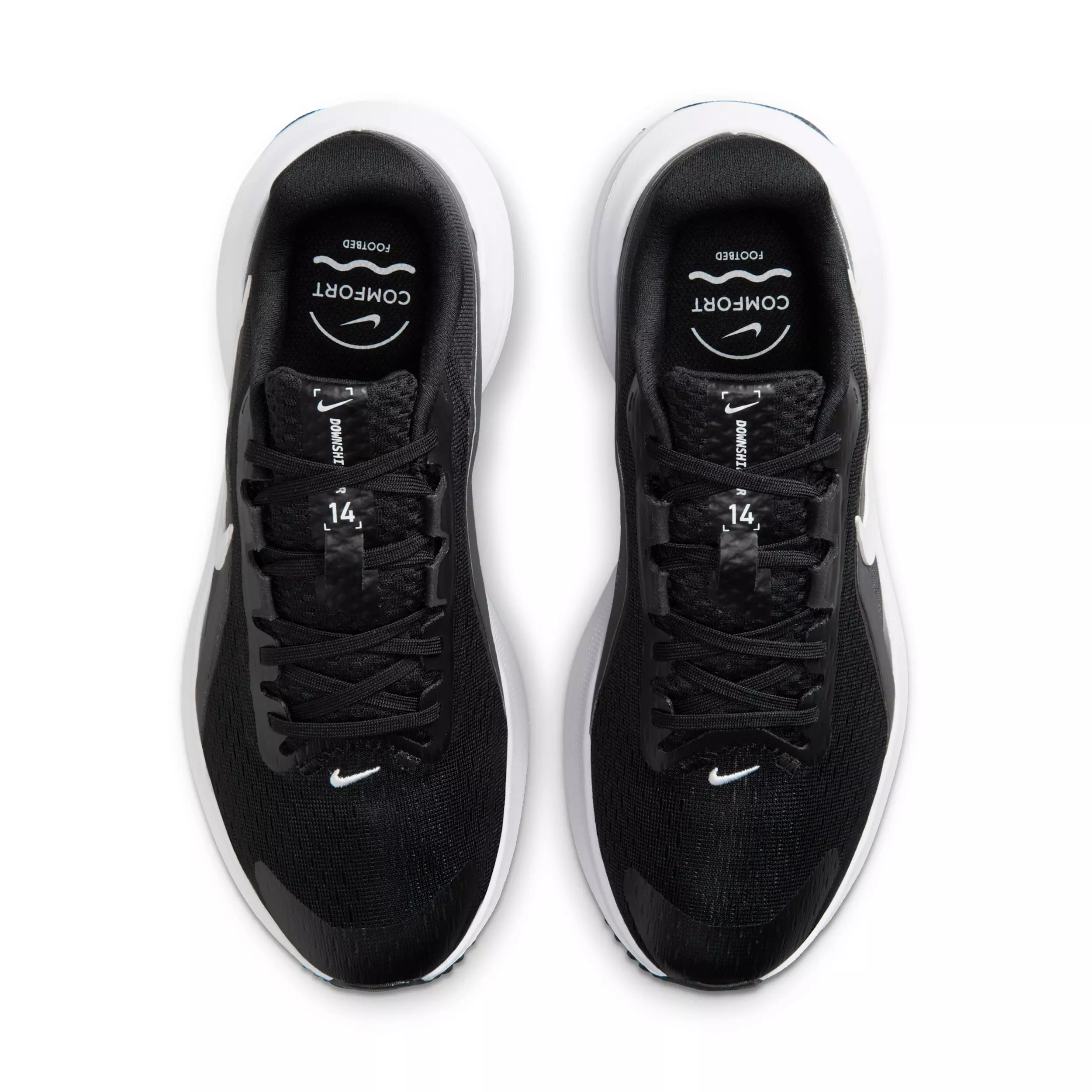 Nike Downshifter 14 "Black/Anthracite/Wolf Grey/White" Women's Wide Running Shoe - BLACK/ANTHRACITE/GREY/WHITE