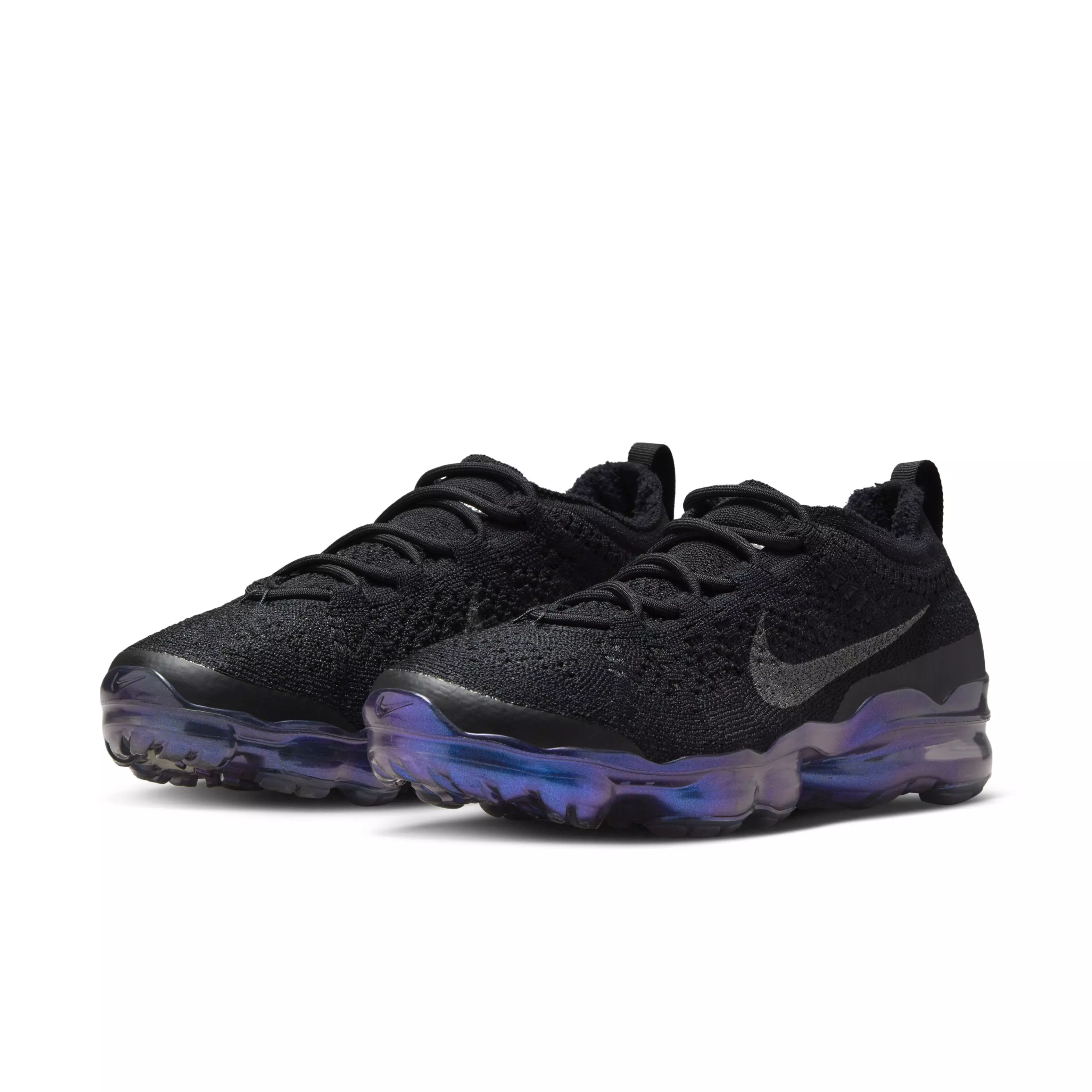 Nike Air VaporMax 2023 Flyknit "Black/Metallic Silver/Multi-Color" Women's Shoe - BLACK/SILVER/MULTI