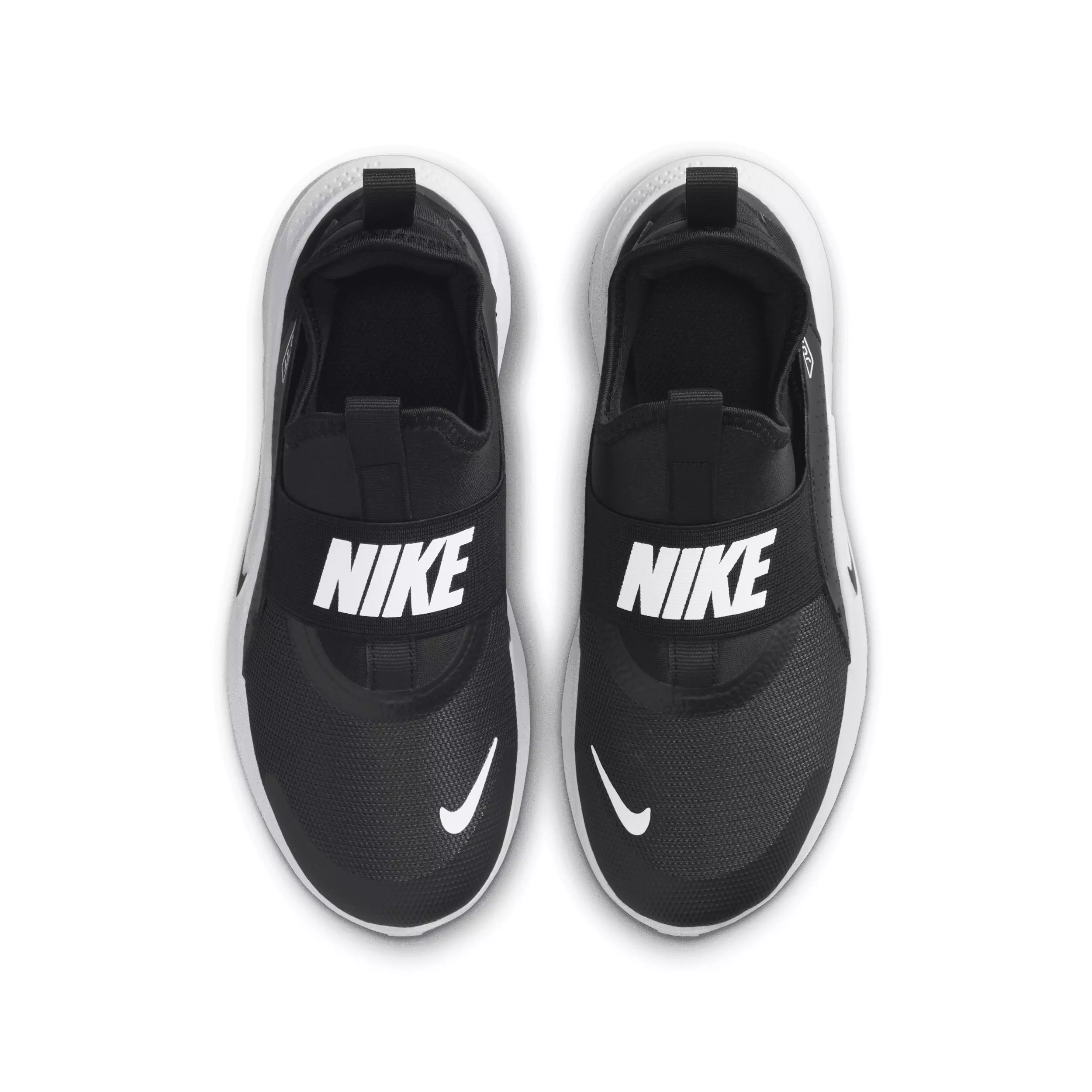 Nike Flex Runner 4 "Black/White/White/Black" Grade School Boys' Running Shoe - BLACK/WHITE/WHITE/BLACK
