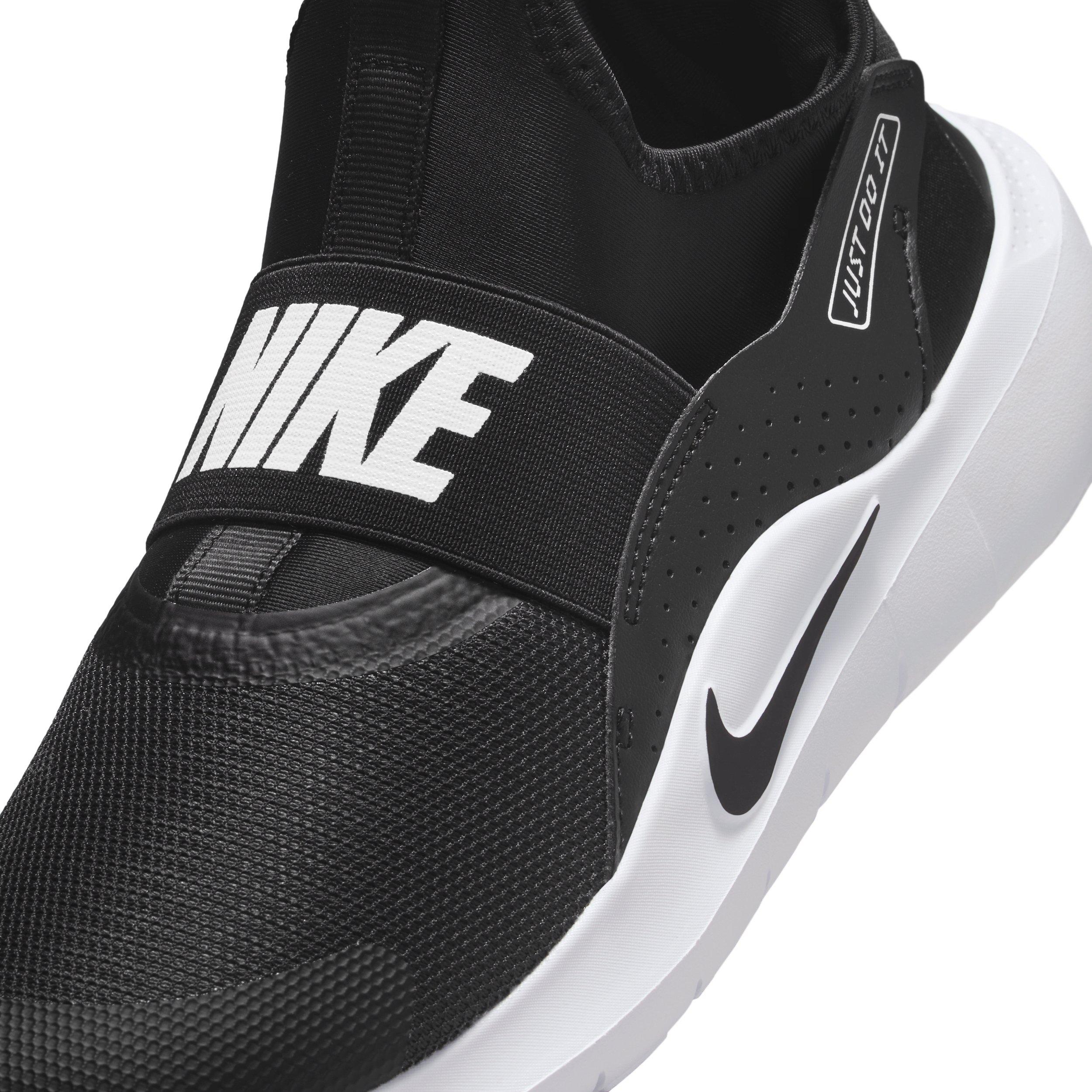 Nike Flex Runner 4 "Black/White/White/Black" Grade School Boys' Running Shoe - BLACK/WHITE/WHITE/BLACK Thumbnail View 7