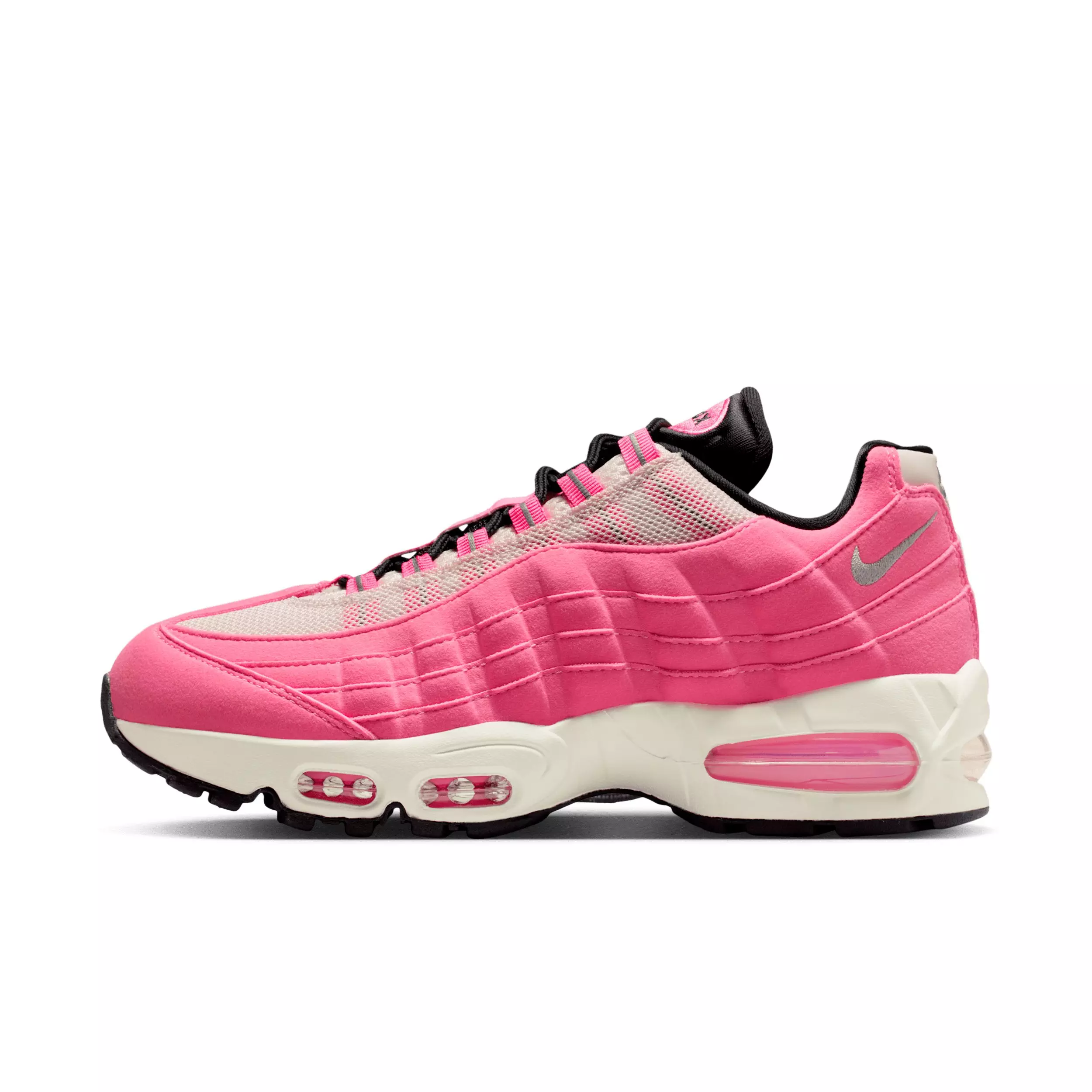 Nike Air Max 95 Big Bubble "Pink Glow/Off Noir/Pearl Pink/Metallic Silver" Women's Shoe - PINK/OFF NOIR/PINK/SILVER