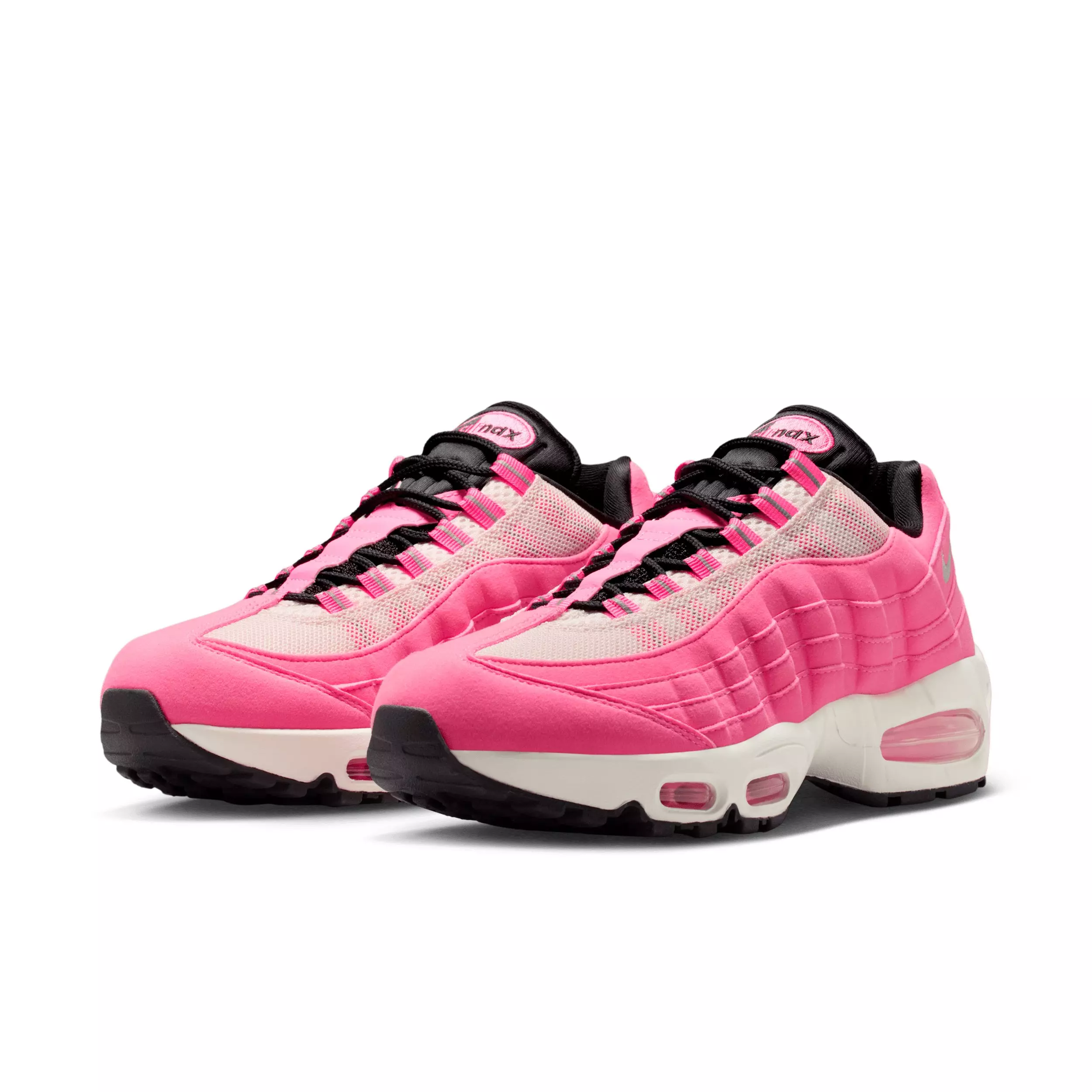 Nike Air Max 95 Big Bubble "Pink Glow/Off Noir/Pearl Pink/Metallic Silver" Women's Shoe - PINK/OFF NOIR/PINK/SILVER