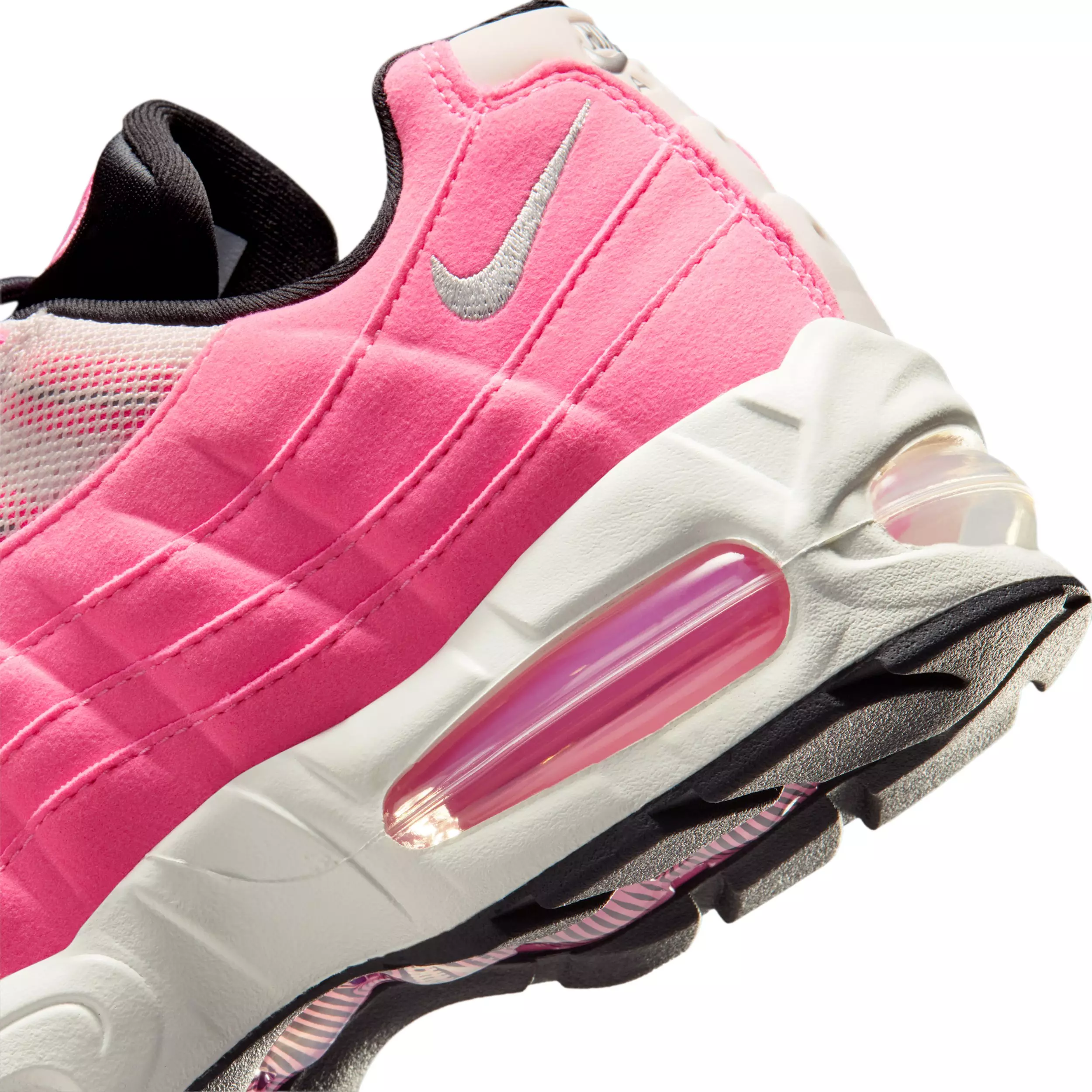 Nike Air Max 95 Big Bubble "Pink Glow/Off Noir/Pearl Pink/Metallic Silver" Women's Shoe - PINK/OFF NOIR/PINK/SILVER