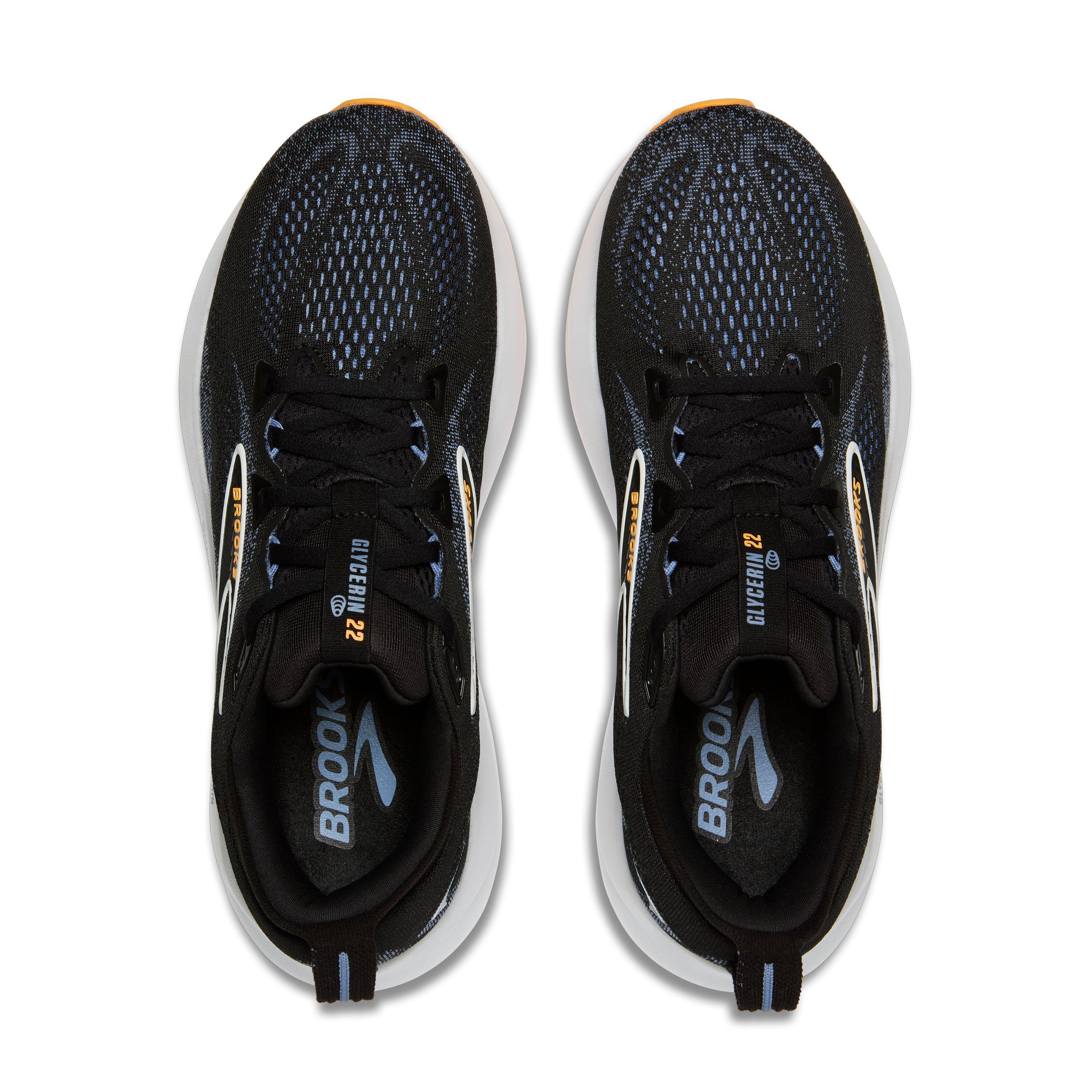 Brooks Glycerin 22 "Black/Country Blue/Orange Pop" Men's Running Shoe - BLACK/BLUE/ORANGE Thumbnail View 5