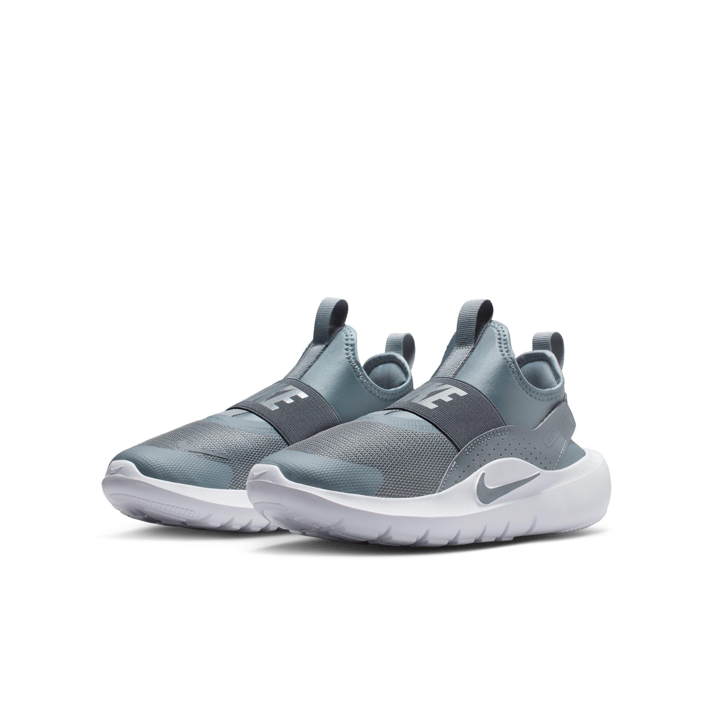 Nike Flex Runner 4 "Cool Grey/Dark Grey/White/Cool Grey" Grade School Boys' Running Shoe - GREY/DK GREY/WHITE/GREY Thumbnail View 3