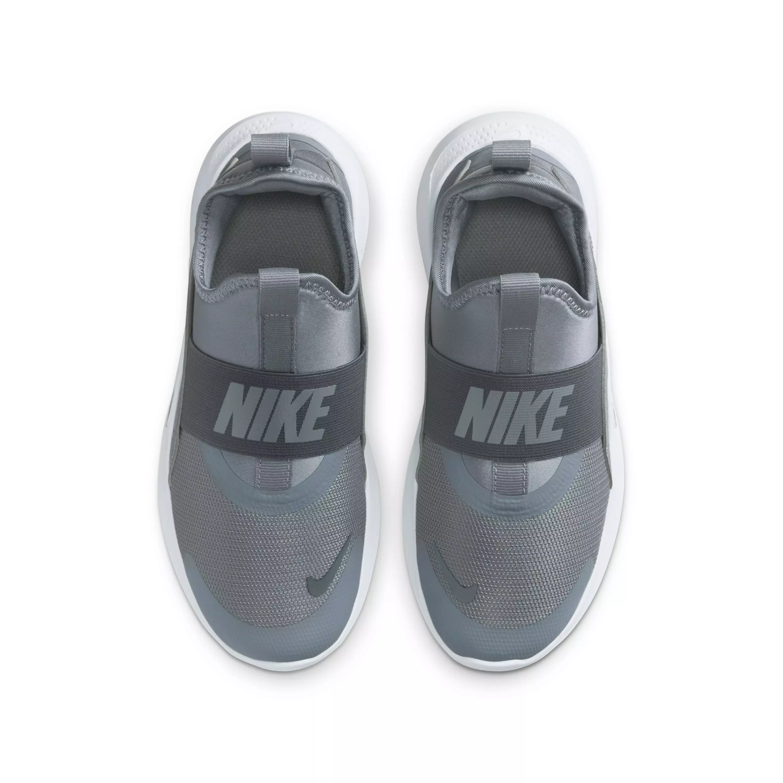 Nike Flex Runner 4 "Cool Grey/Dark Grey/White/Cool Grey" Grade School Boys' Running Shoe - GREY/DK GREY/WHITE/GREY