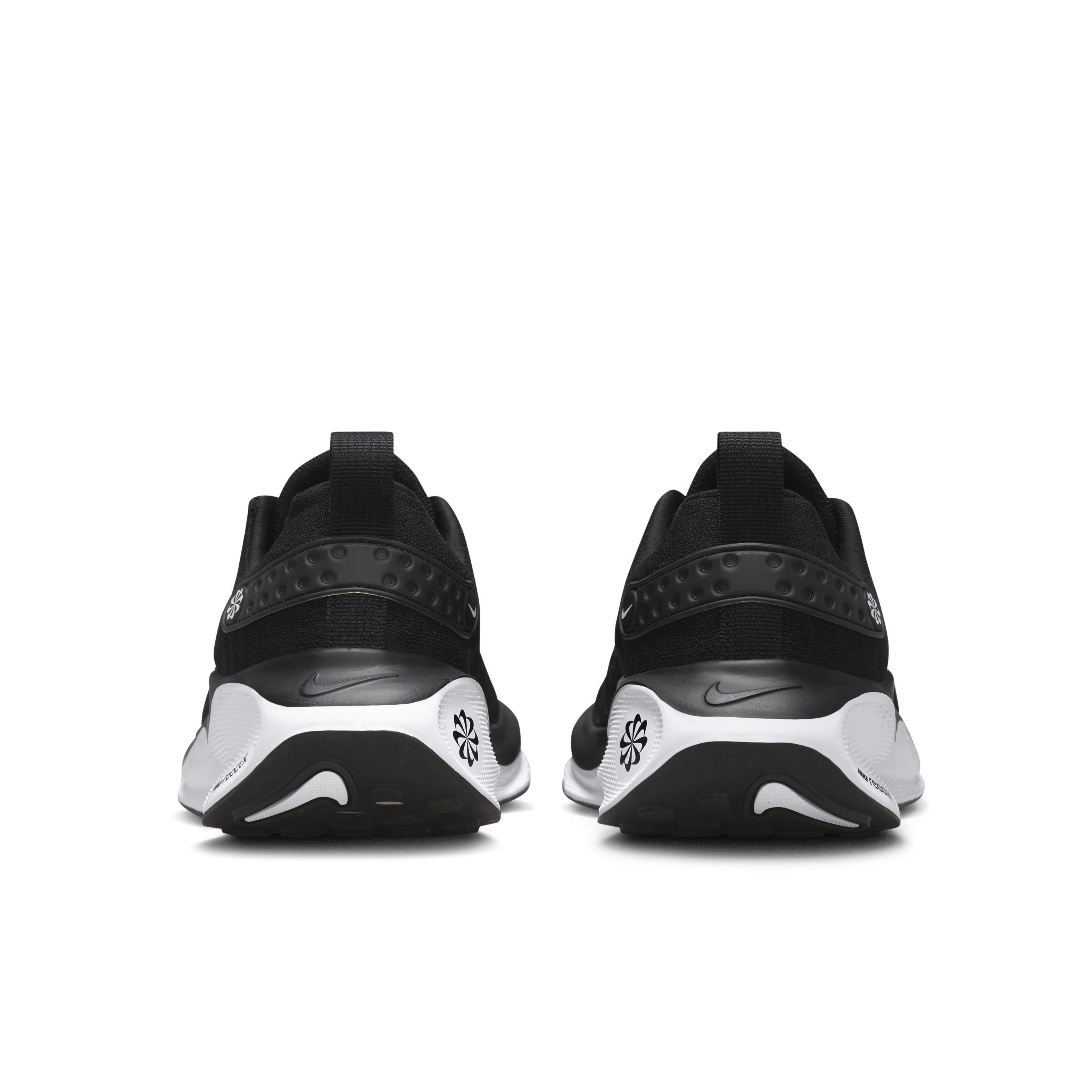 Nike InfinityRN 4 "Black/Dark Grey/White" Women's Wide Running Shoe - BLACK/DK GREY/WHITE Thumbnail View 5