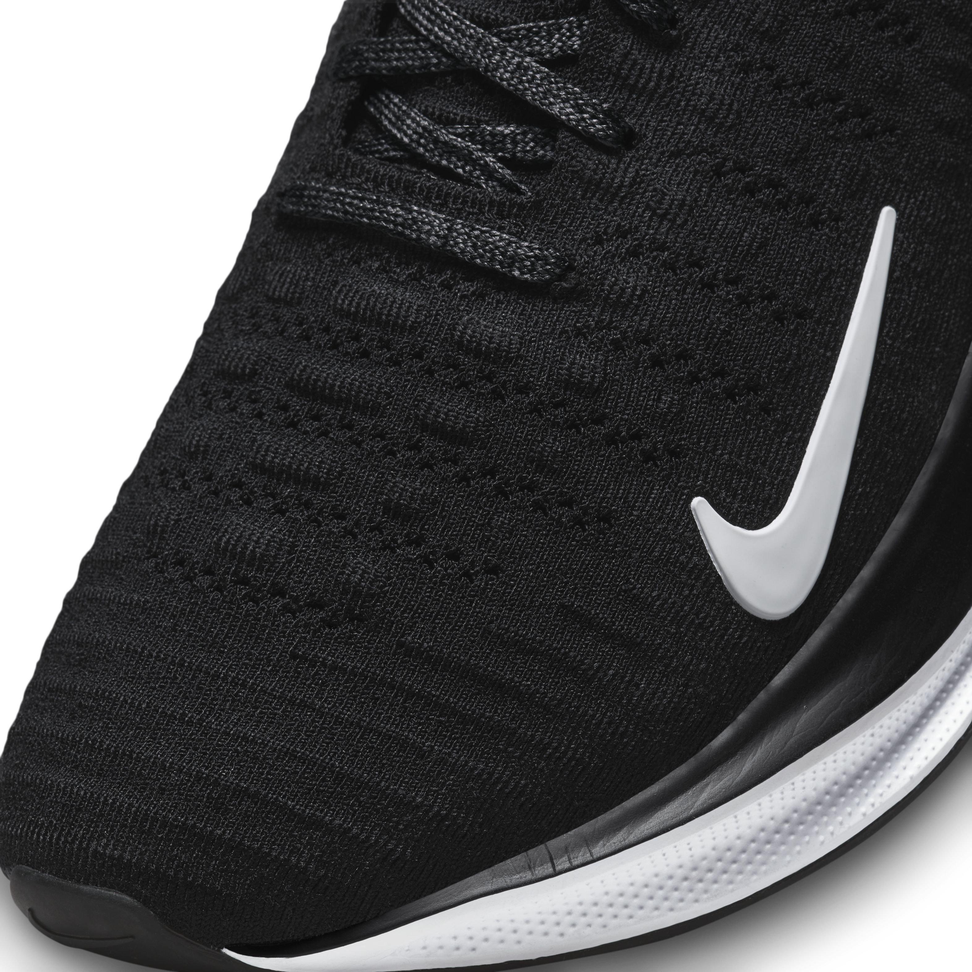 Nike InfinityRN 4 "Black/Dark Grey/White" Women's Wide Running Shoe - BLACK/DK GREY/WHITE Thumbnail View 7