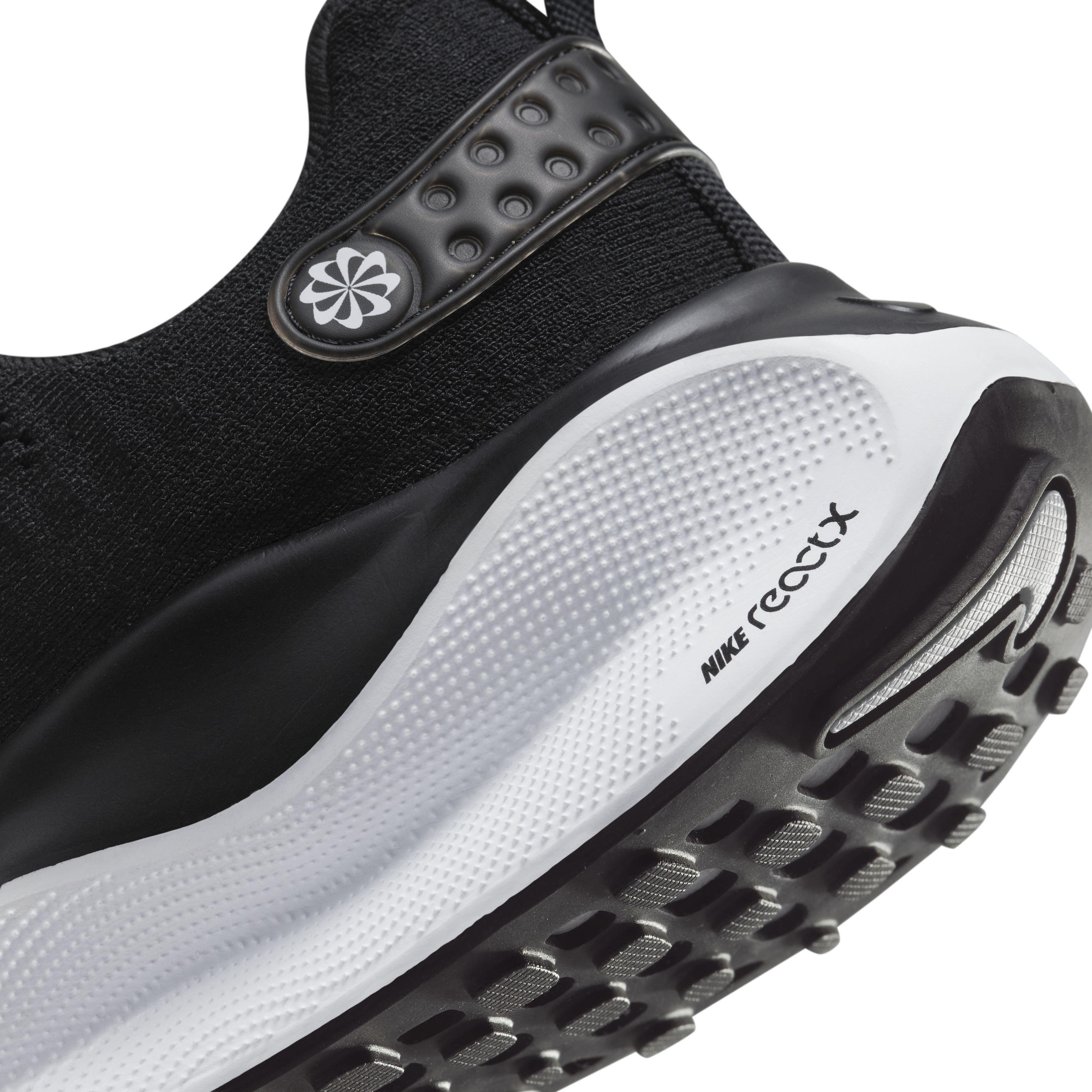 Nike InfinityRN 4 "Black/Dark Grey/White" Women's Wide Running Shoe - BLACK/DK GREY/WHITE Thumbnail View 8