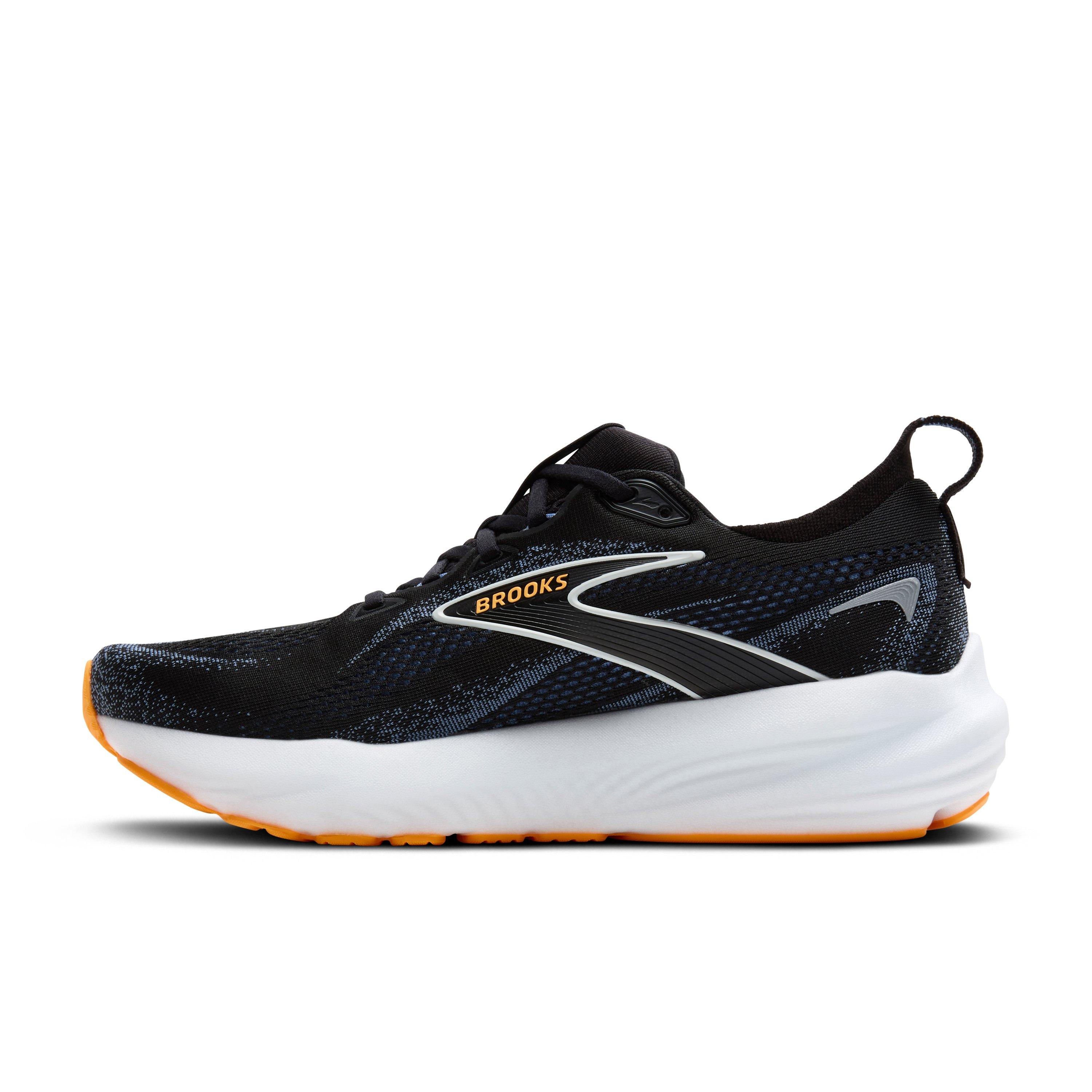 Brooks Glycerin 22 "Black/Country Blue/Orange Pop" Men's Wide Running Shoe - BLACK/BLUE/ORANGE Thumbnail View 2