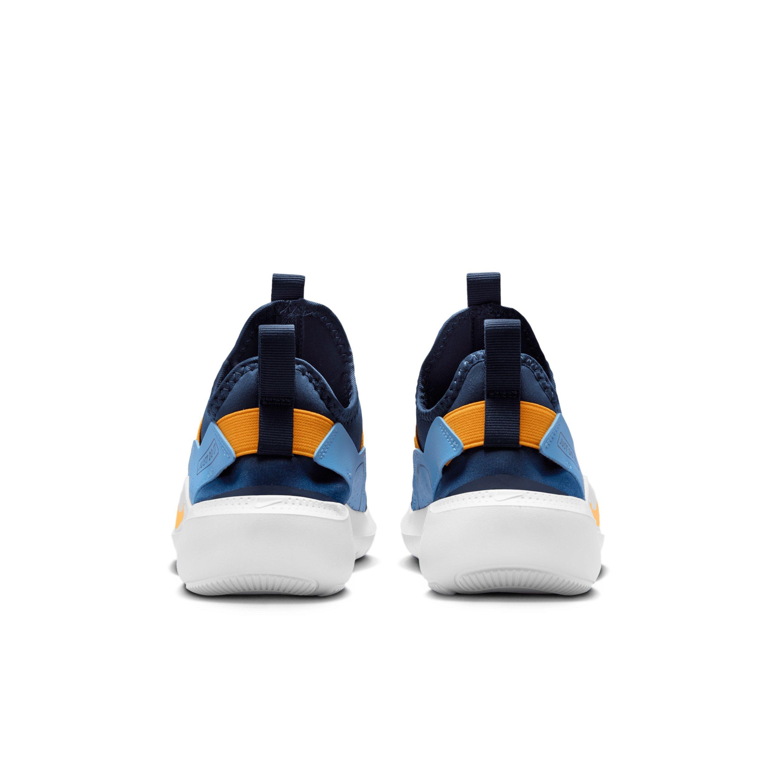 Nike Flex Runner 4 "Midnight Navy/Blue/White/Laser Orange" Grade School Boys' Running Shoe - NAVY/BLUE/WHITE/ORANGE Thumbnail View 5