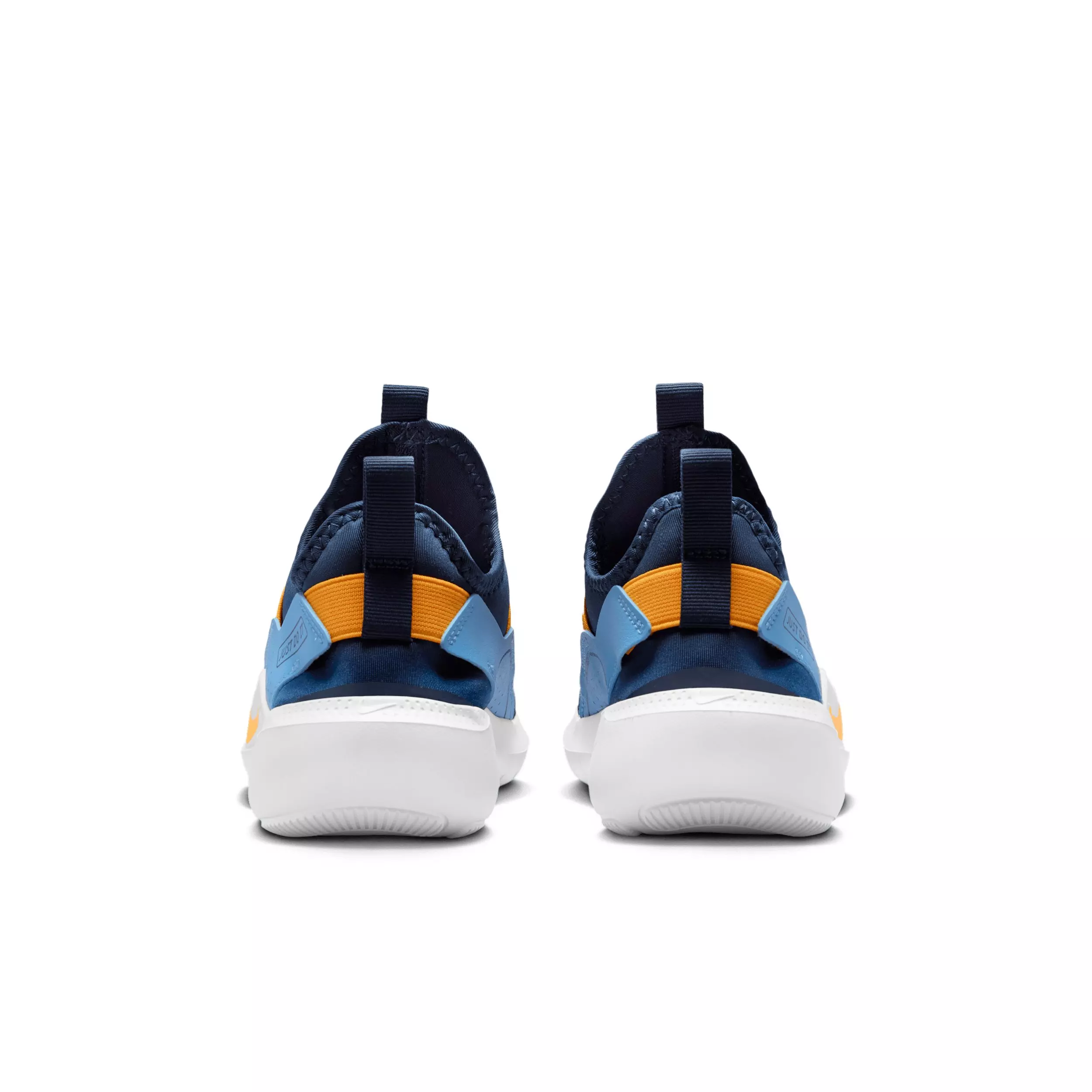 Nike Flex Runner 4 "Midnight Navy/Blue/White/Laser Orange" Grade School Boys' Running Shoe - NAVY/BLUE/WHITE/ORANGE