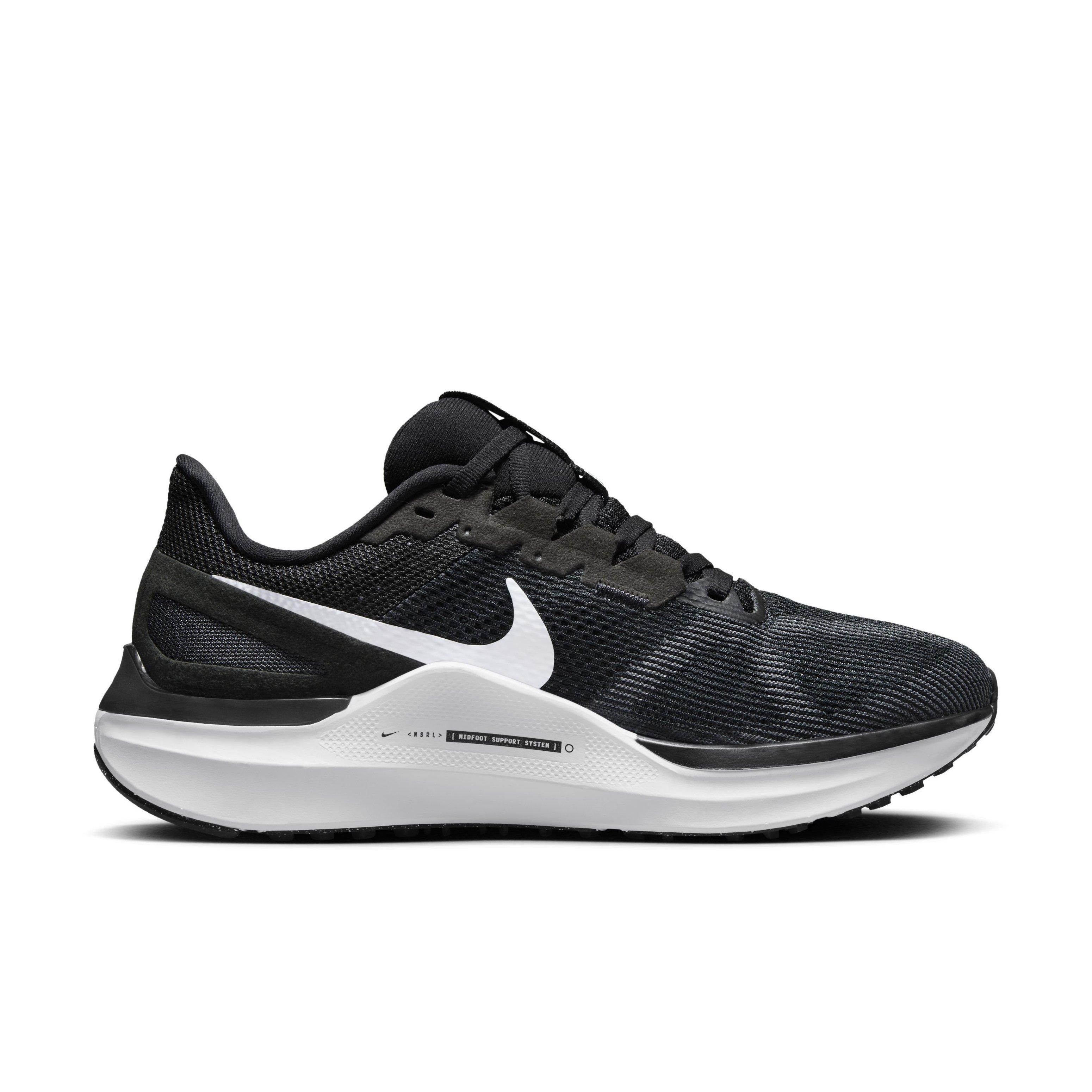 Nike Structure 25 "Black/Dark Smoke Grey/White" Women's Wide Running Shoe - BLACK/DK GREY/WHITE Thumbnail View 1