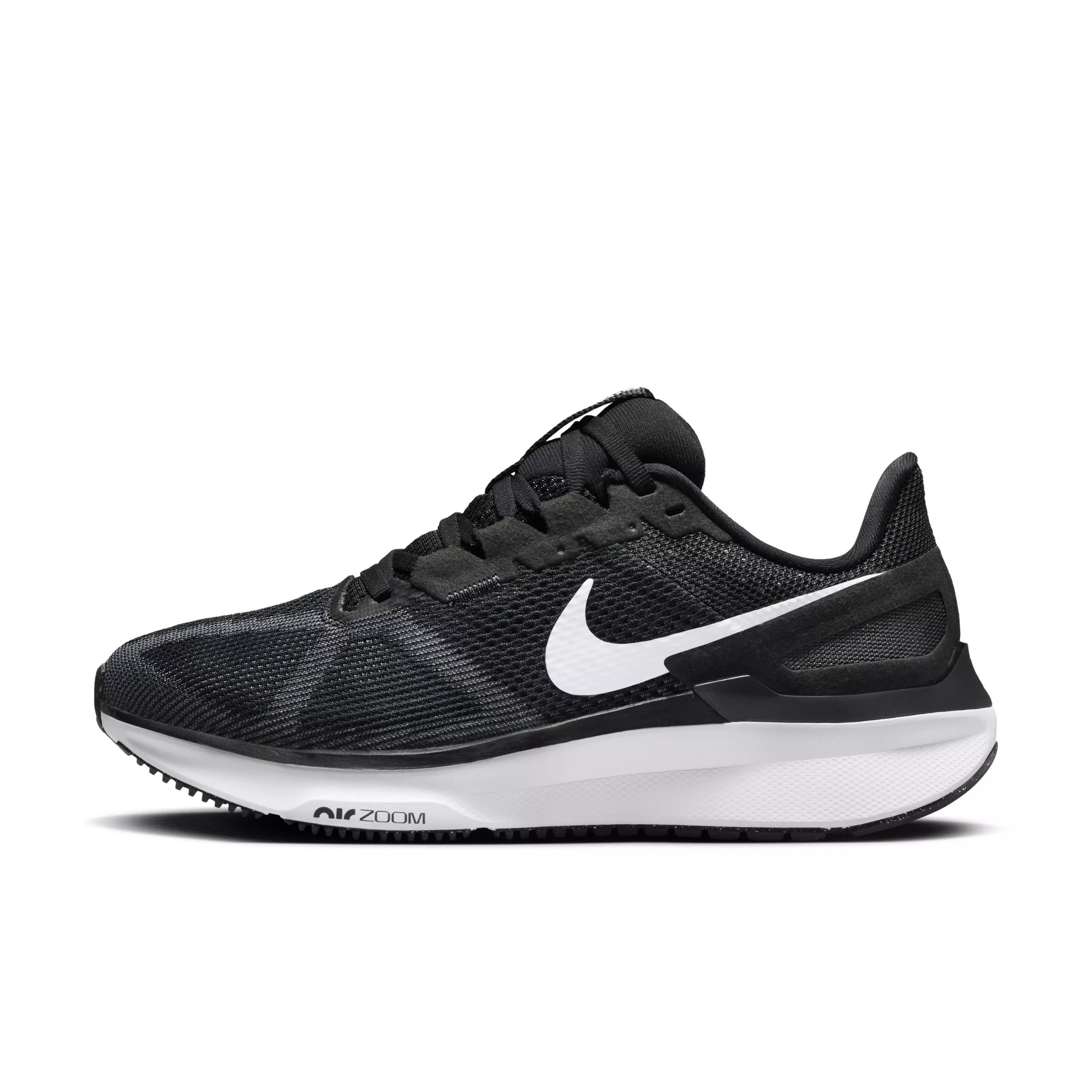 Nike Structure 25 "Black/Dark Smoke Grey/White" Women's Wide Running Shoe - BLACK/DK GREY/WHITE