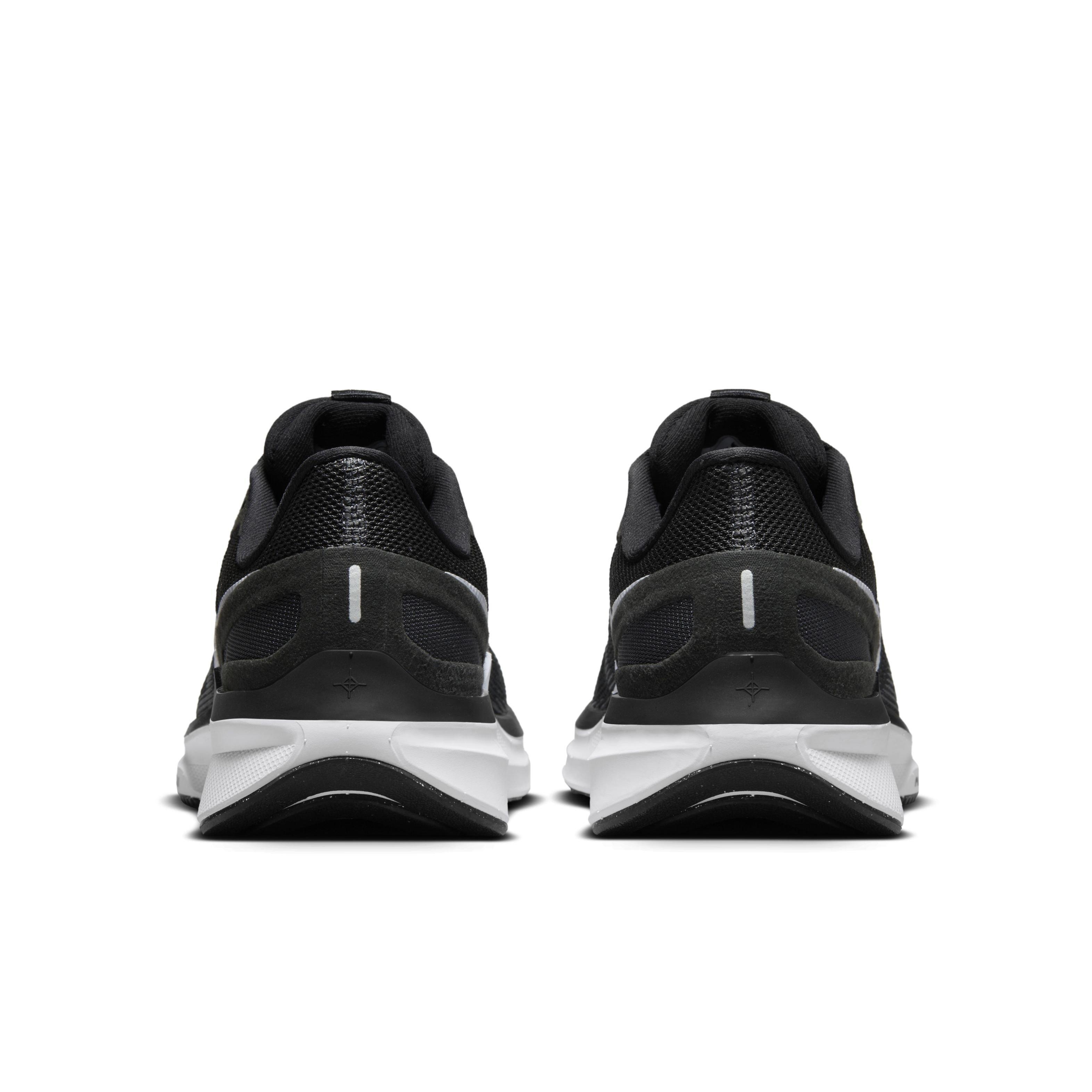 Nike Structure 25 "Black/Dark Smoke Grey/White" Women's Wide Running Shoe - BLACK/DK GREY/WHITE Thumbnail View 5