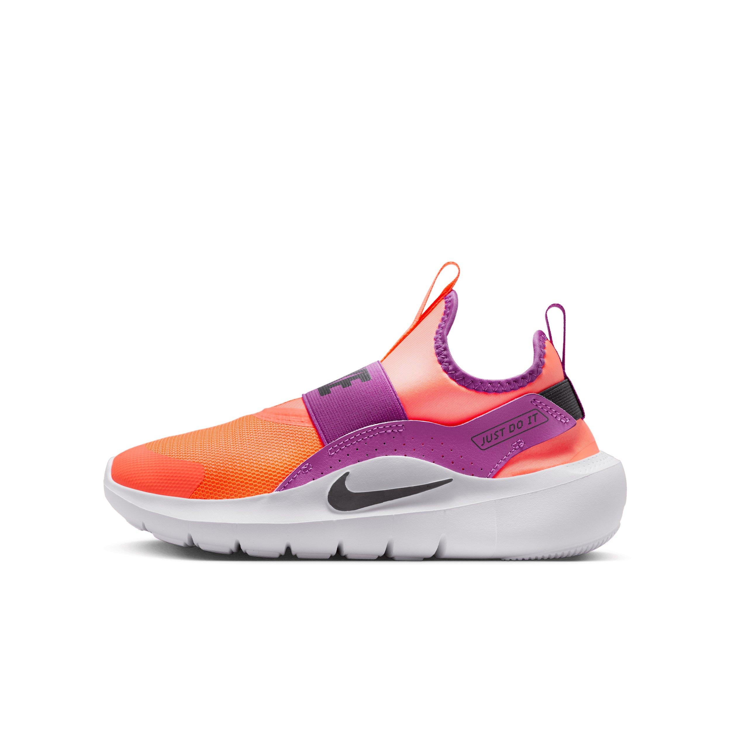 Nike Flex Runner 4 "Bright Mango/Vivid Purple/White/Anthracite" Grade School Girls' Running Shoe - MANGO/PURPLE/WHITE/ANTHRACITE Thumbnail View 2