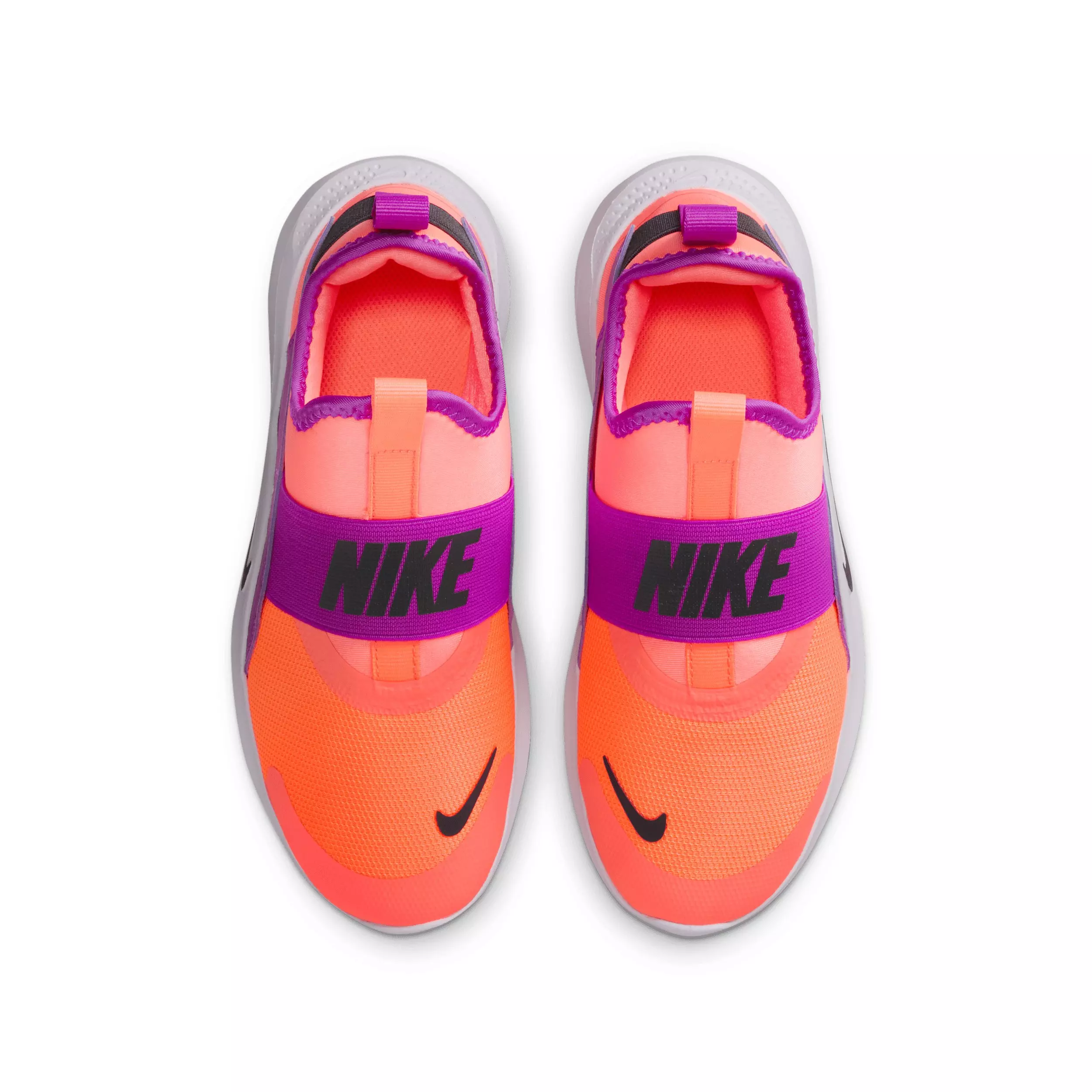 Nike Flex Runner 4 "Bright Mango/Vivid Purple/White/Anthracite" Grade School Girls' Running Shoe - MANGO/PURPLE/WHITE/ANTHRACITE