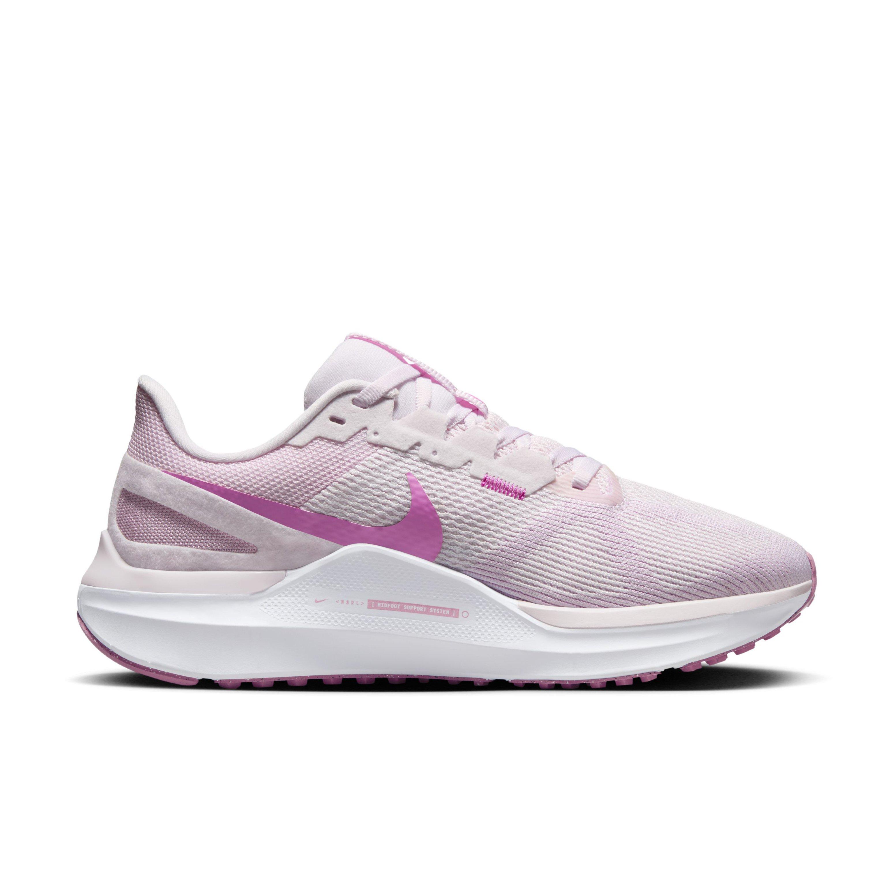 Nike Structure 25 "Pearl Pink/White/Pink Foam/Playful Pink" Women's Wide Running Shoe - PINK/WHITE/PINK/PINK Thumbnail View 1