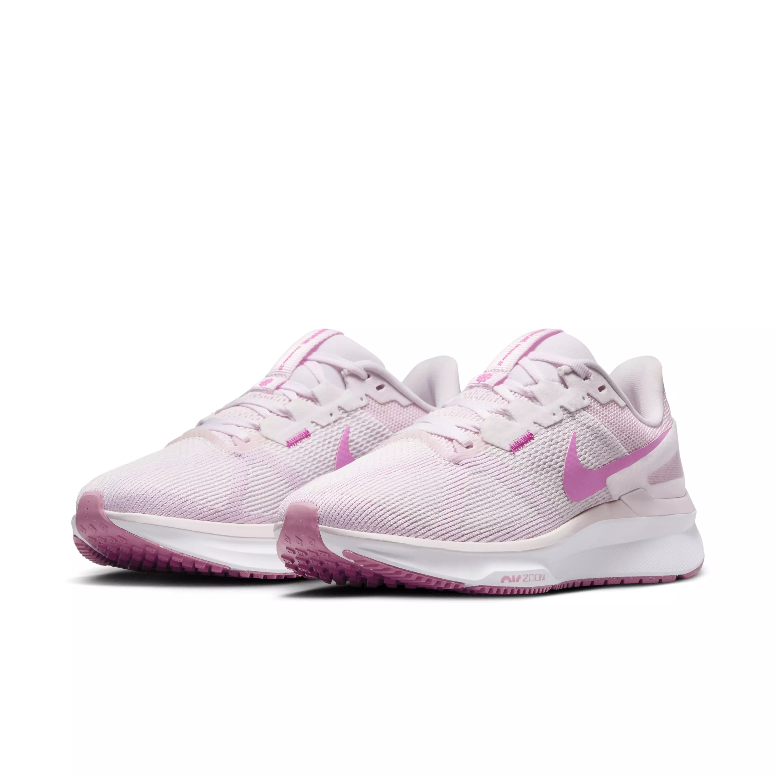 Nike Structure 25 "Pearl Pink/White/Pink Foam/Playful Pink" Women's Wide Running Shoe - PINK/WHITE/PINK/PINK