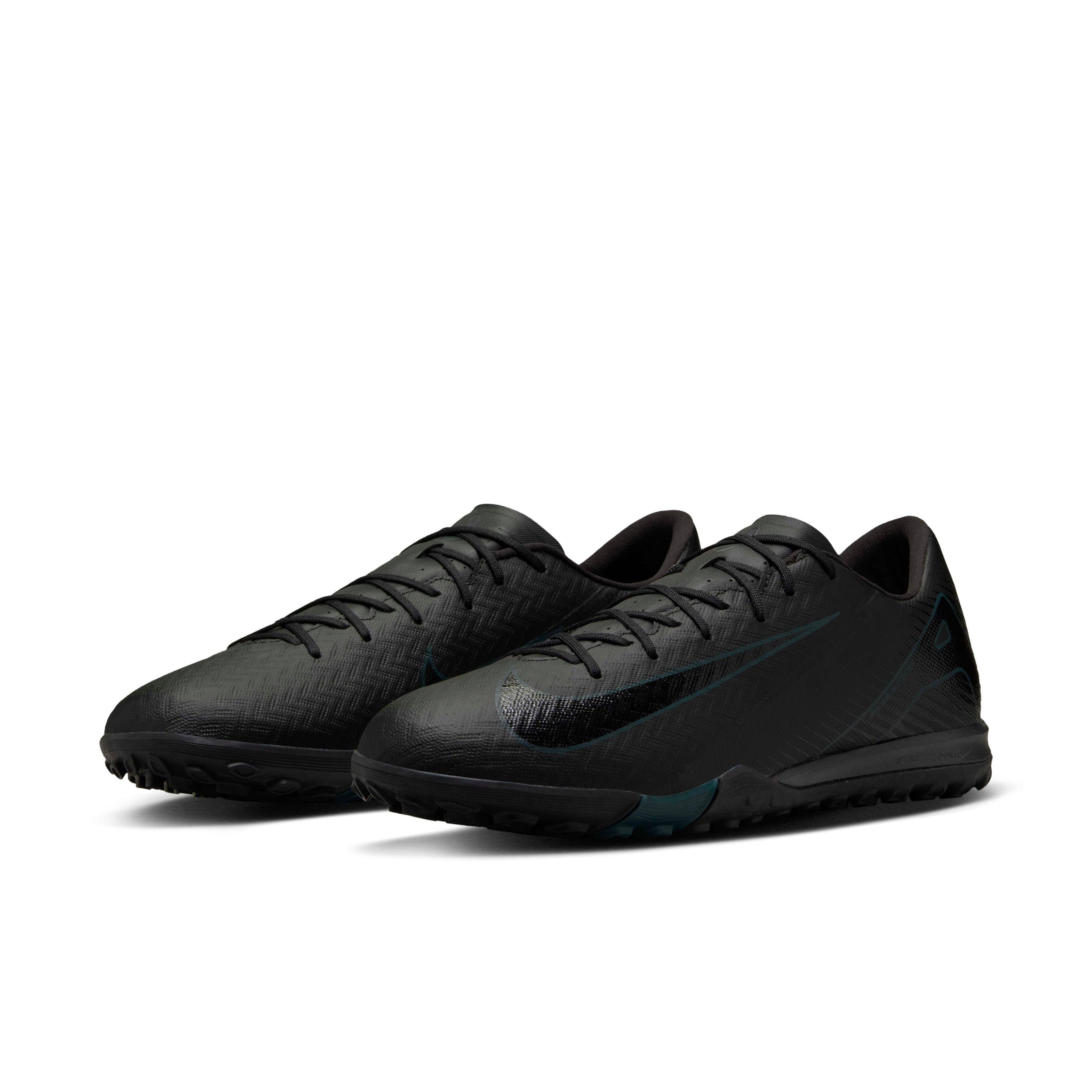 Nike Mercurial Vapor 16 Academy Turf "Black/Deep Jungle/Black" Men's Soccer Shoe - BLACK/JUNGLE/BLACK Thumbnail View 3