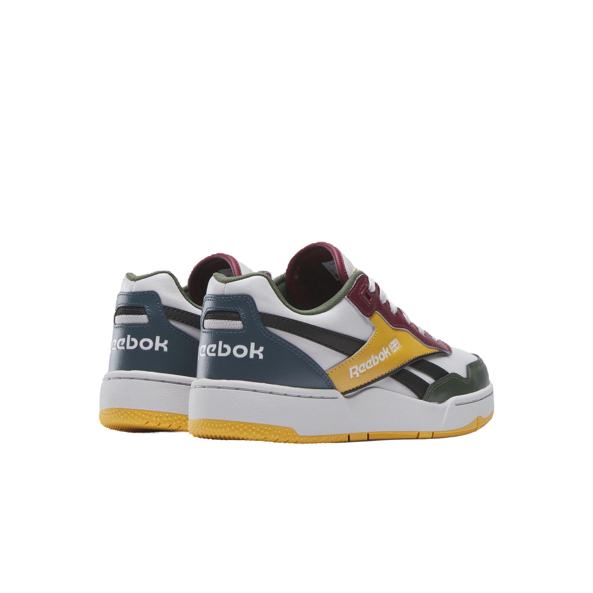 Reebok BB 4000 II "Steely Fog F23/Core Black/Hoops Blue F23" Grade School Boys' Shoe - STEELY/BLACK/BLUE Thumbnail View 3