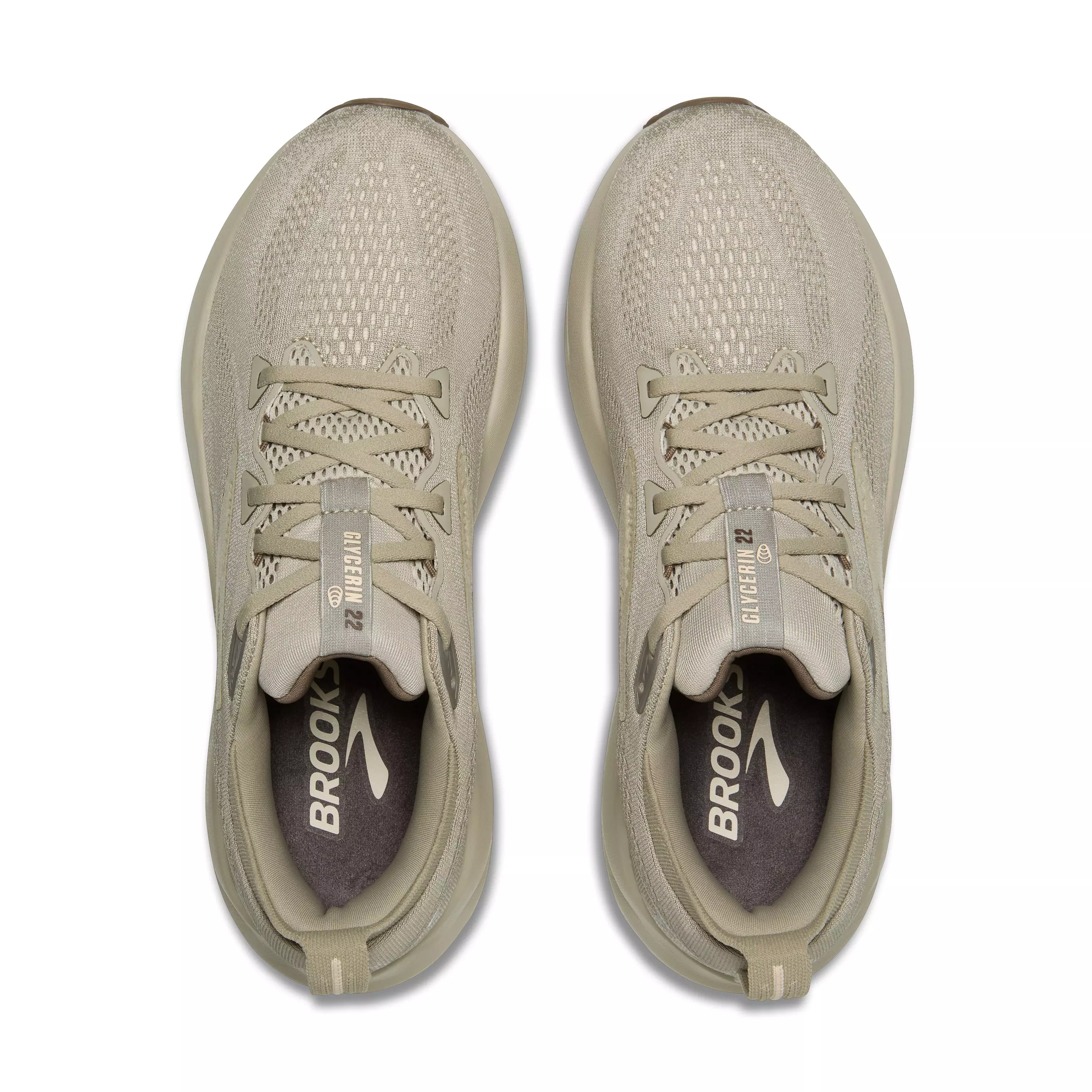 Brooks Glycerin 22 "London Fog/Almond Oil/Falcon" Men's Running Shoe - FOG/ALMOND/FALCON