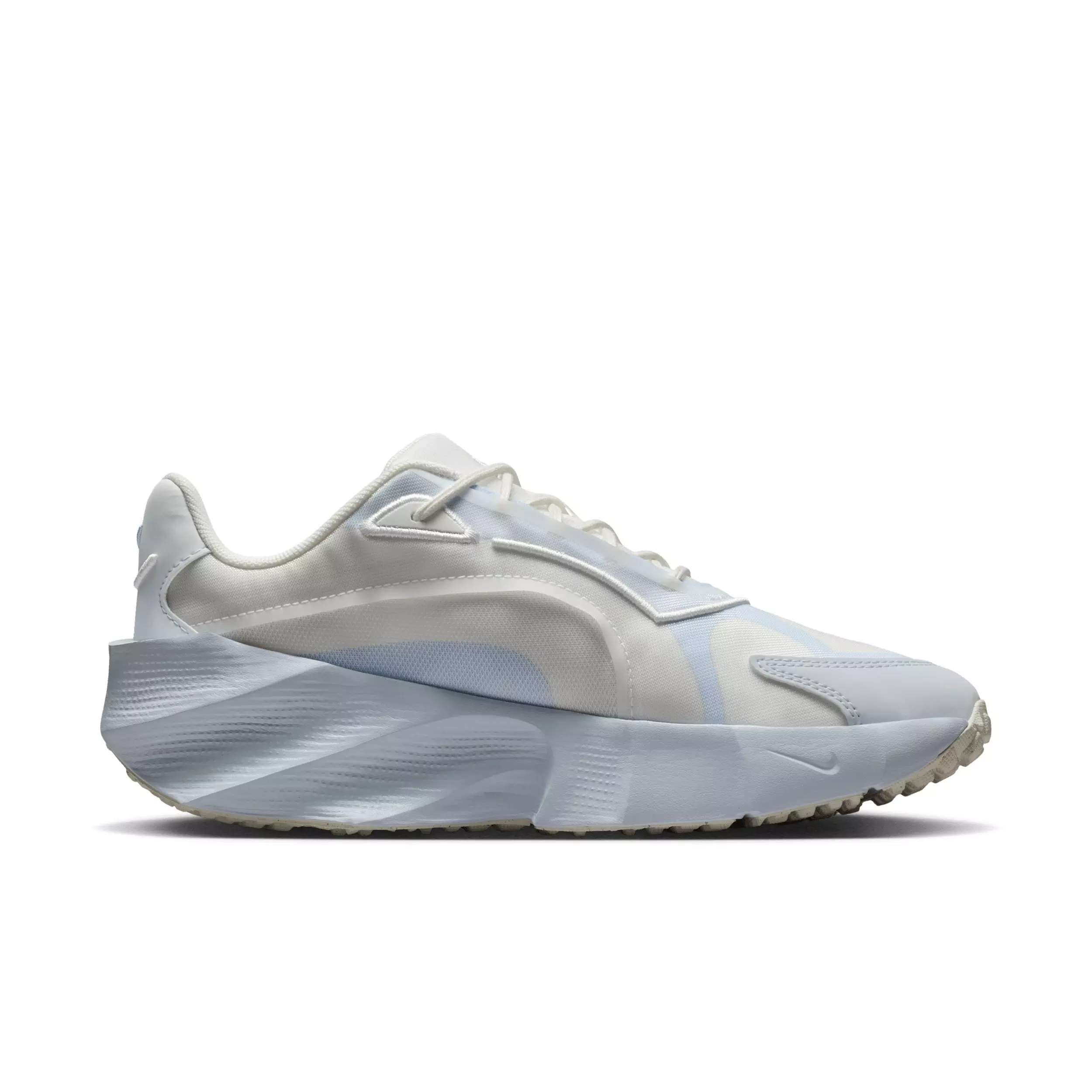 Nike Aura Edge "Summit White/Football Grey/Hydrogen Blue" Women's Shoe - WHITE/GREY/BLUE