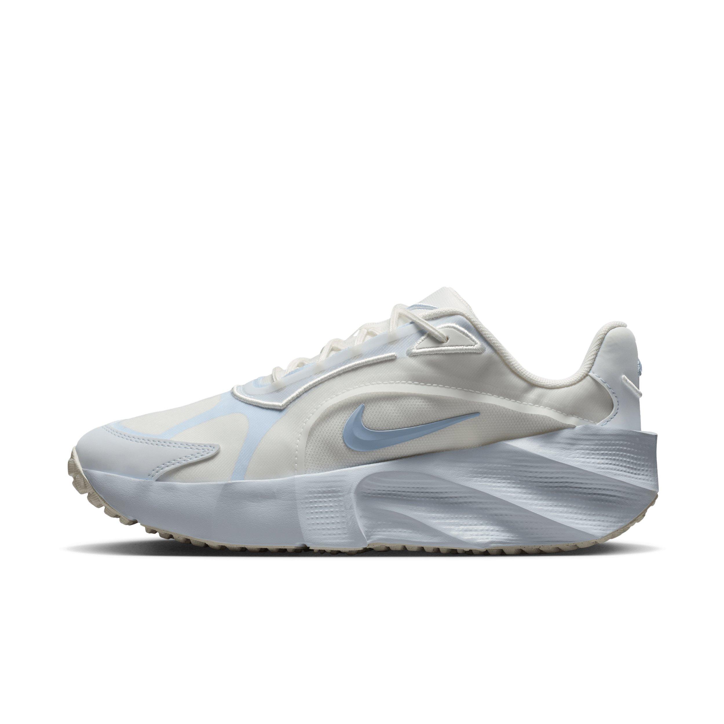 Nike Aura Edge "Summit White/Football Grey/Hydrogen Blue" Women's Shoe - WHITE/GREY/BLUE