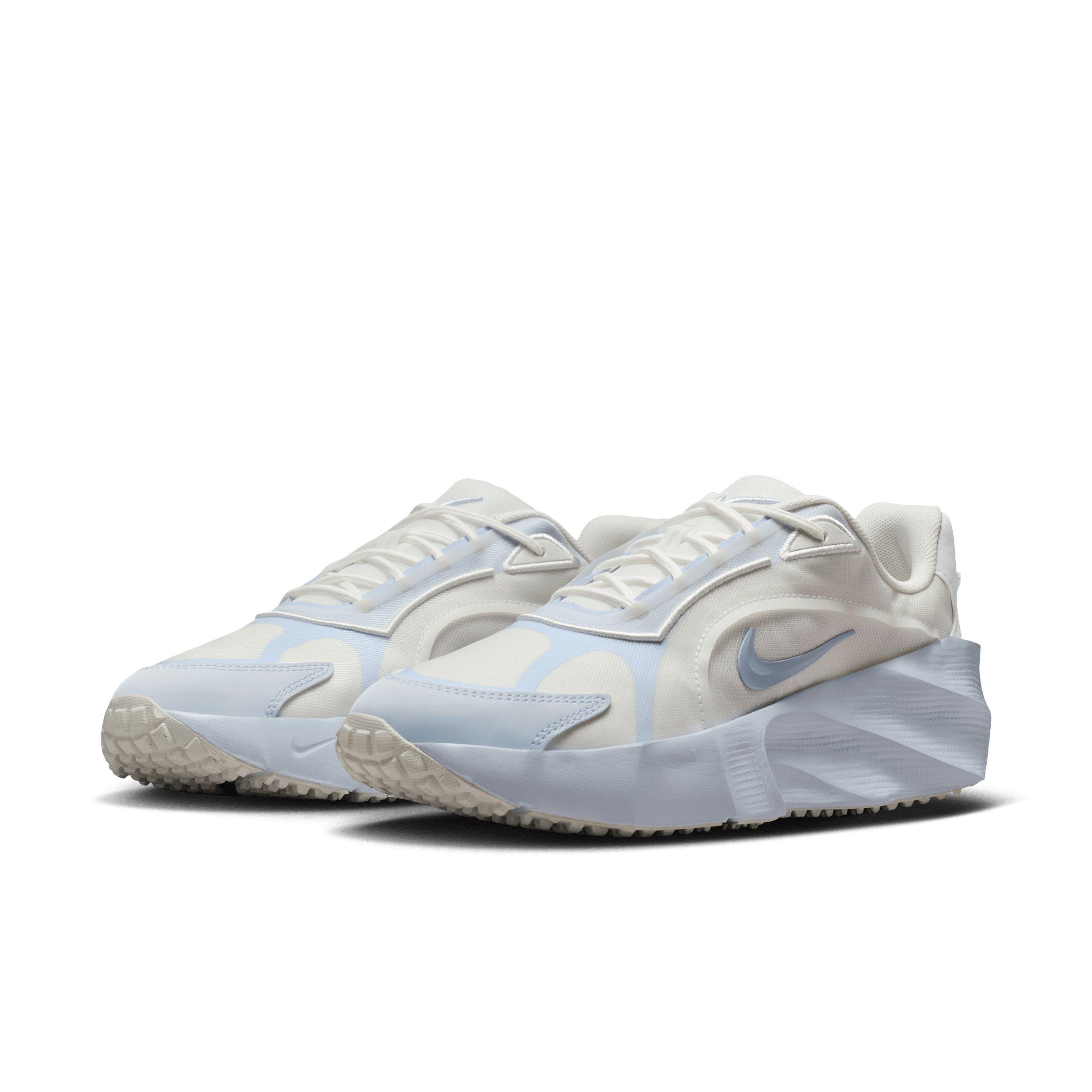 Nike Aura Edge "Summit White/Football Grey/Hydrogen Blue" Women's Shoe - WHITE/GREY/BLUE