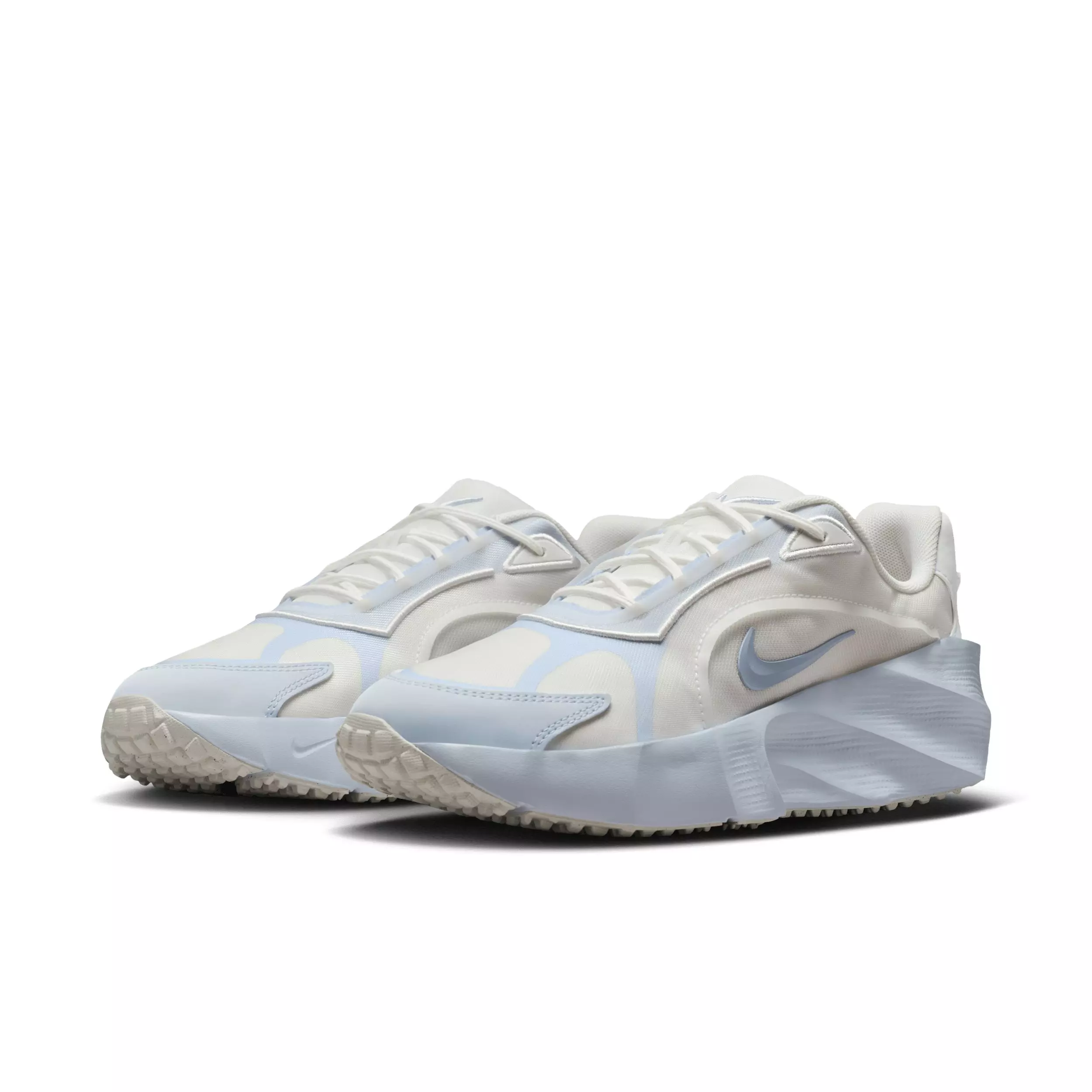 Nike Aura Edge "Summit White/Football Grey/Hydrogen Blue" Women's Shoe - WHITE/GREY/BLUE