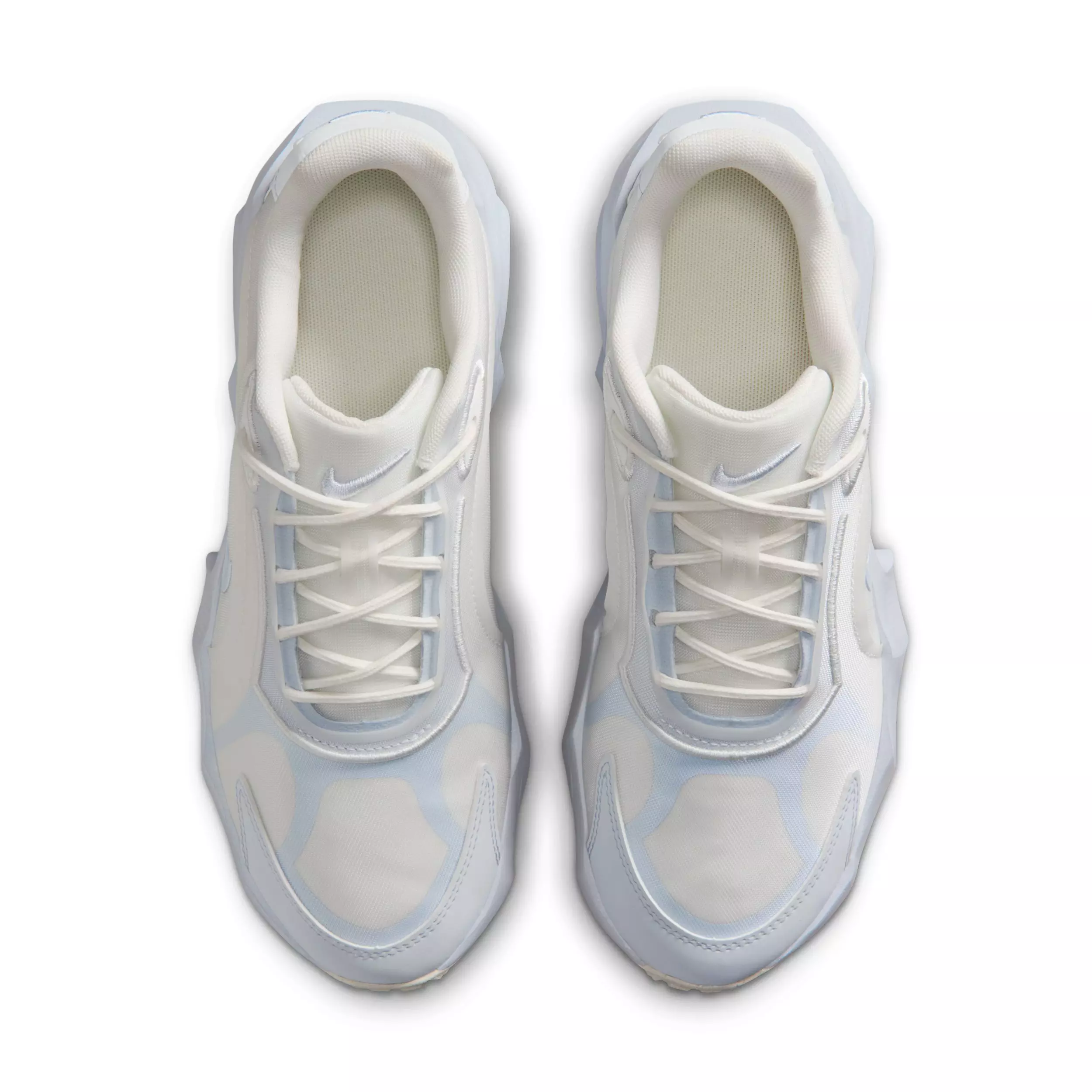 Nike Aura Edge "Summit White/Football Grey/Hydrogen Blue" Women's Shoe - WHITE/GREY/BLUE