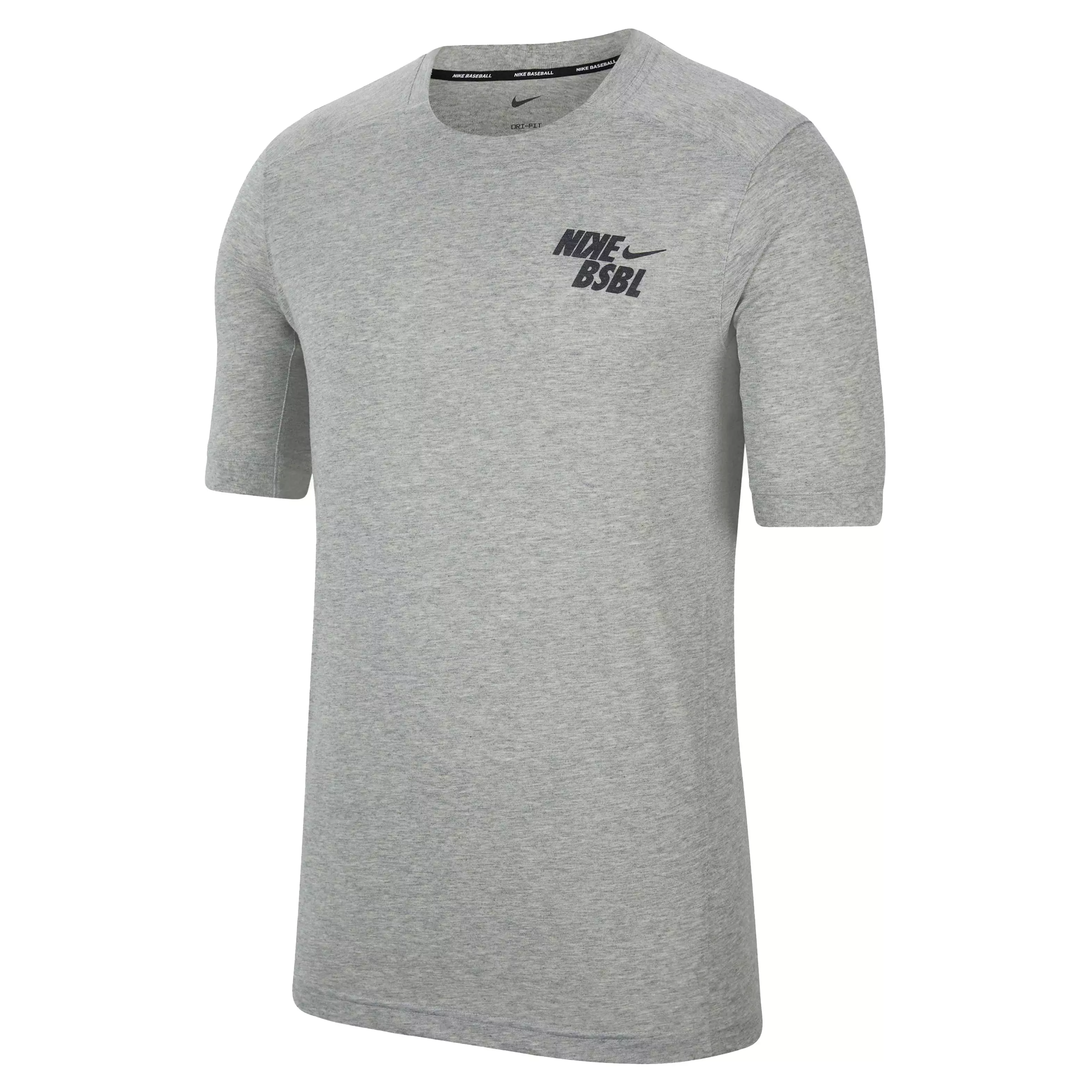 Nike Men's Dri-FIT Flux SS Baseball Top - GREY