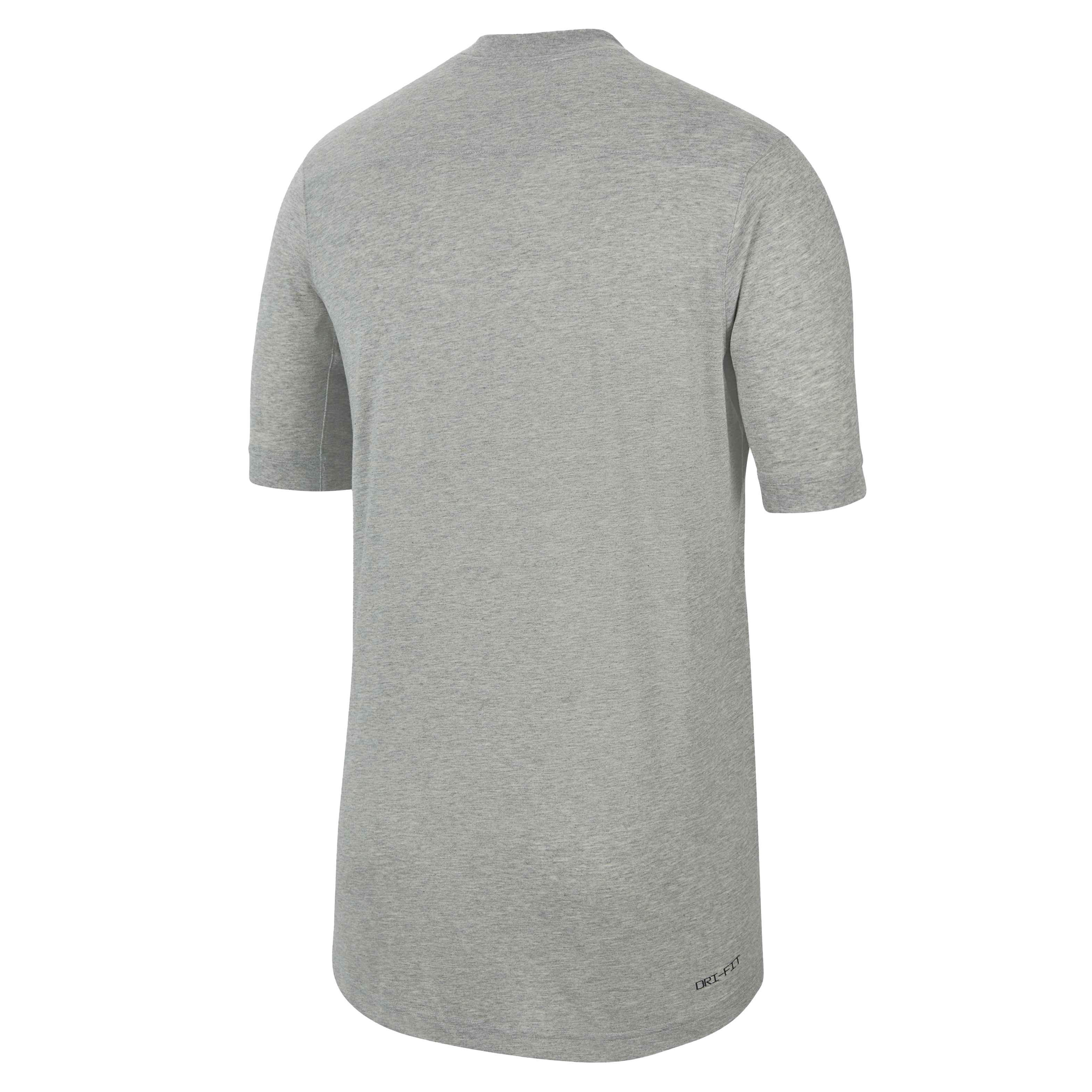 Nike Men's Dri-FIT Flux SS Baseball Top - GREY Thumbnail View 5