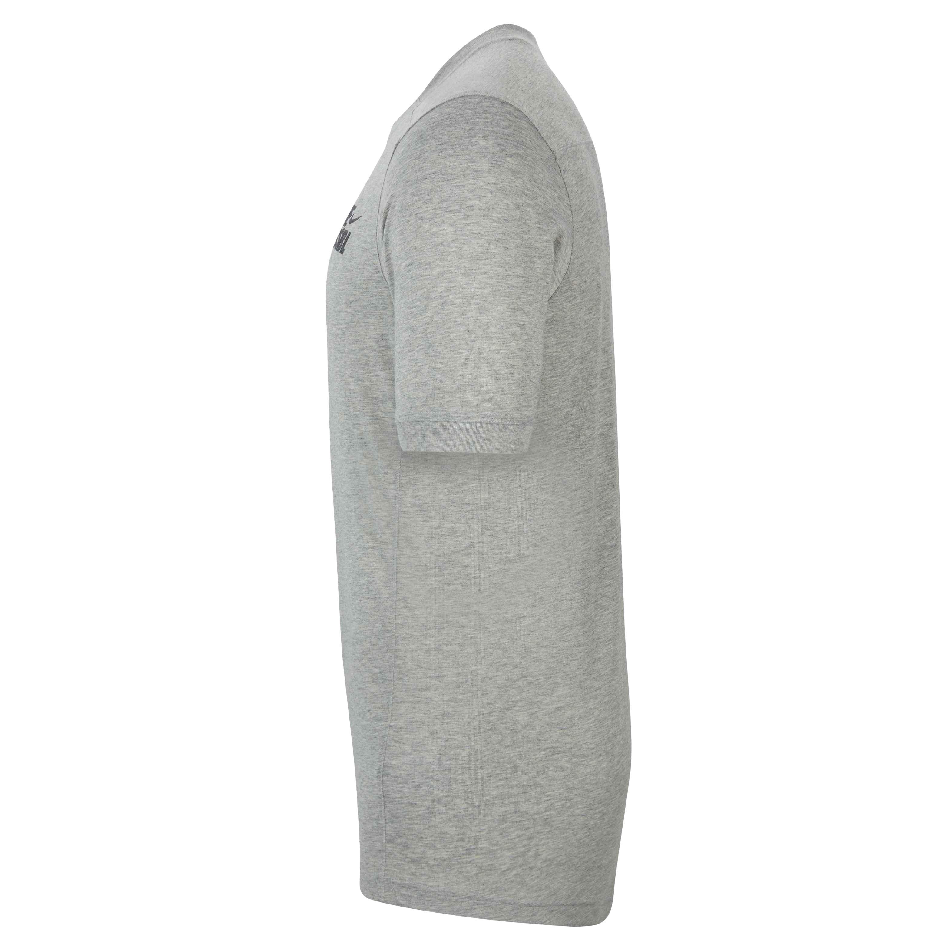 Nike Men's Dri-FIT Flux SS Baseball Top - GREY Thumbnail View 6