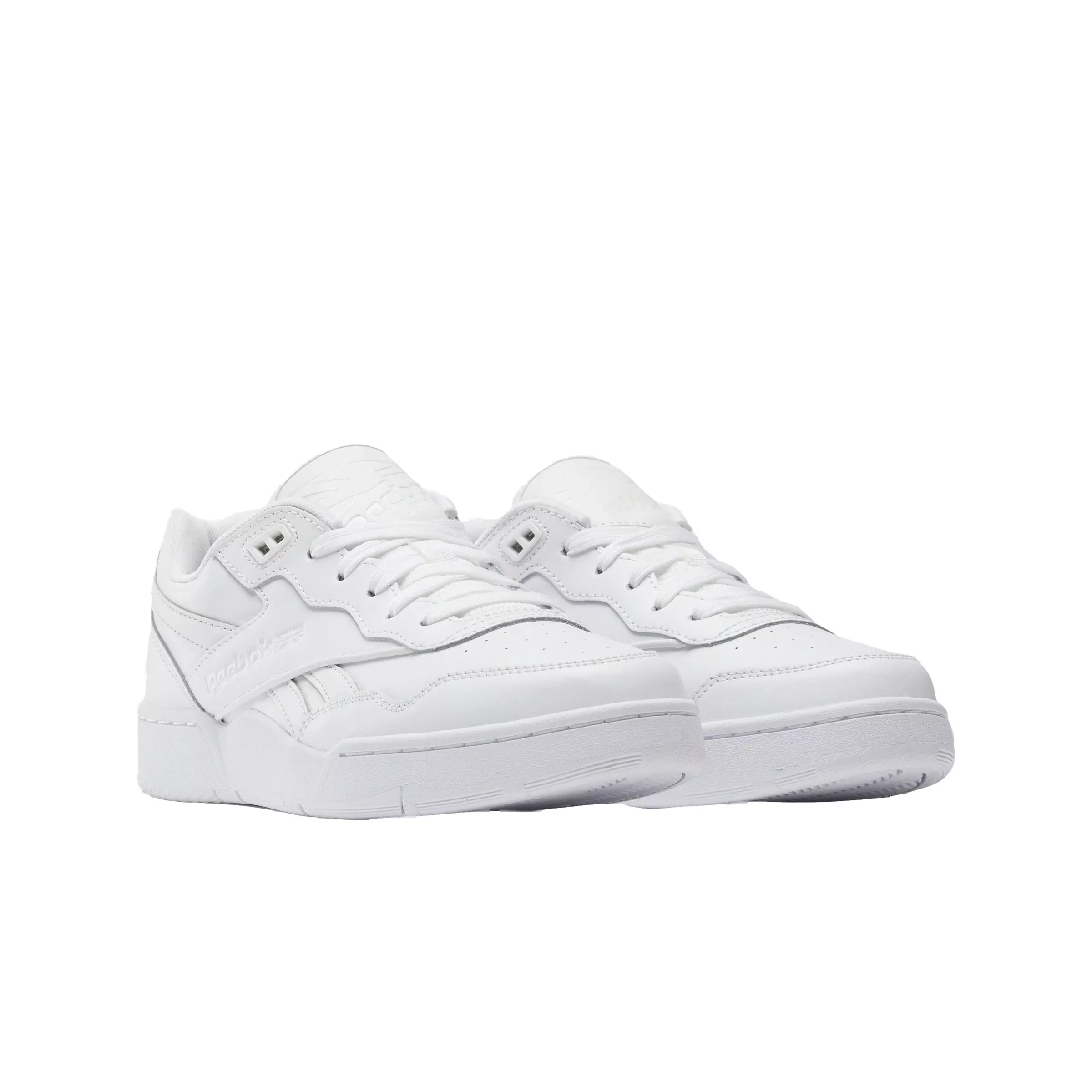 Reebok BB 4000 II "Ftwr White/Pure Grey 3/Ftwr White" Grade School Boys' Shoe - WHITE/GREY/WHITE