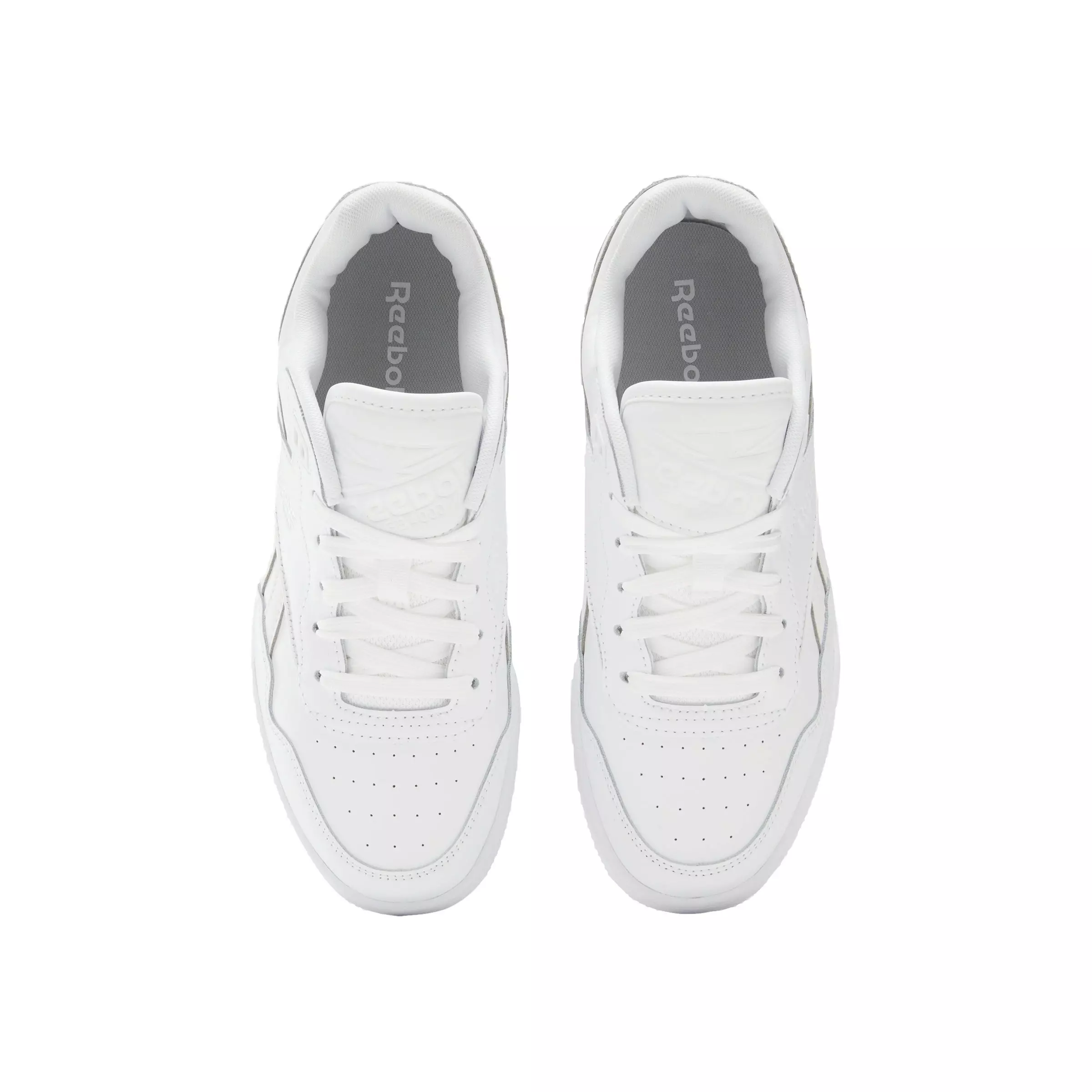 Reebok BB 4000 II "Ftwr White/Pure Grey 3/Ftwr White" Grade School Boys' Shoe - WHITE/GREY/WHITE