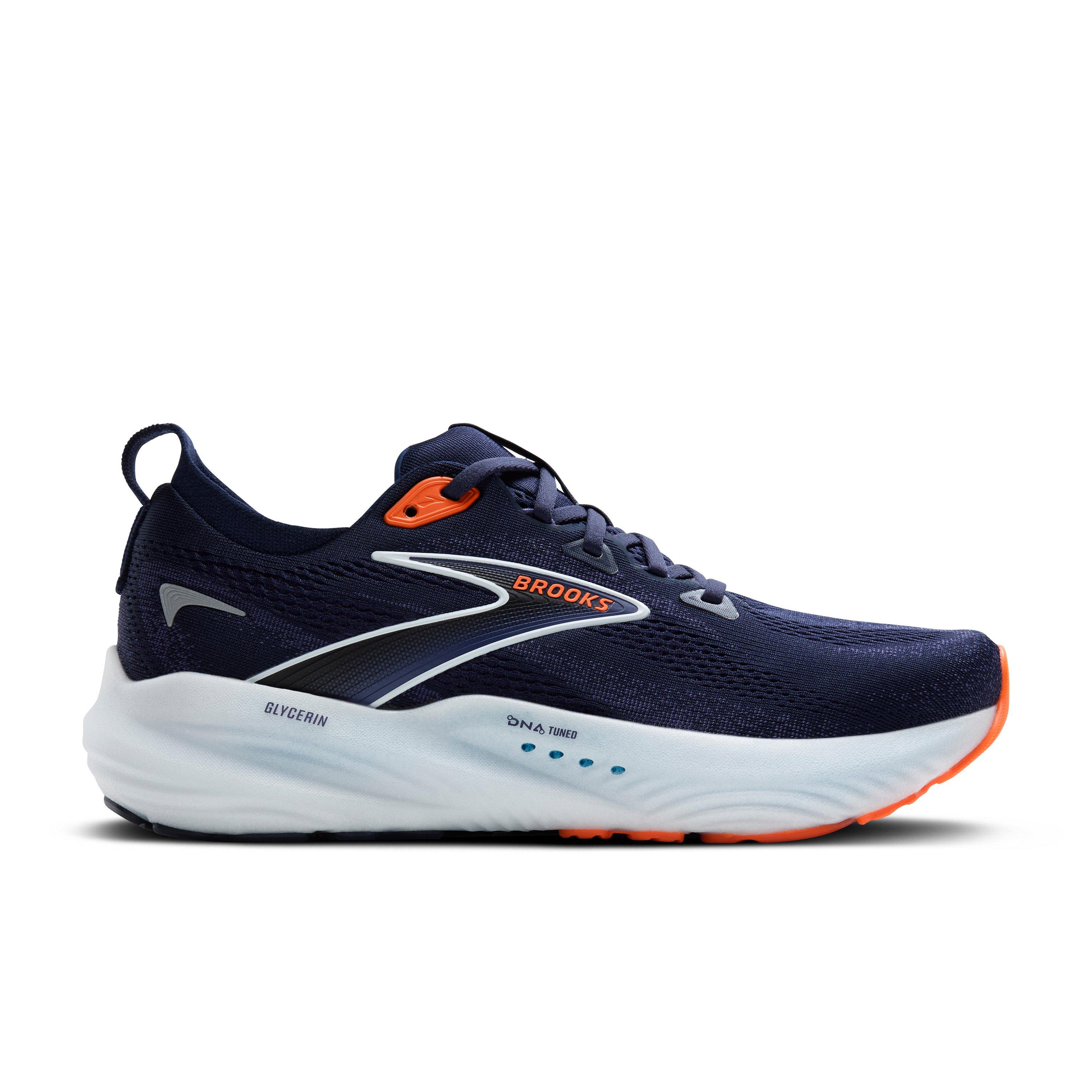 Brooks Glycerin 22 "Peacoat/Blue Ribbon/Orange" Men's Running Shoe - PEACOAT/BLUE/ORANGE Thumbnail View 1