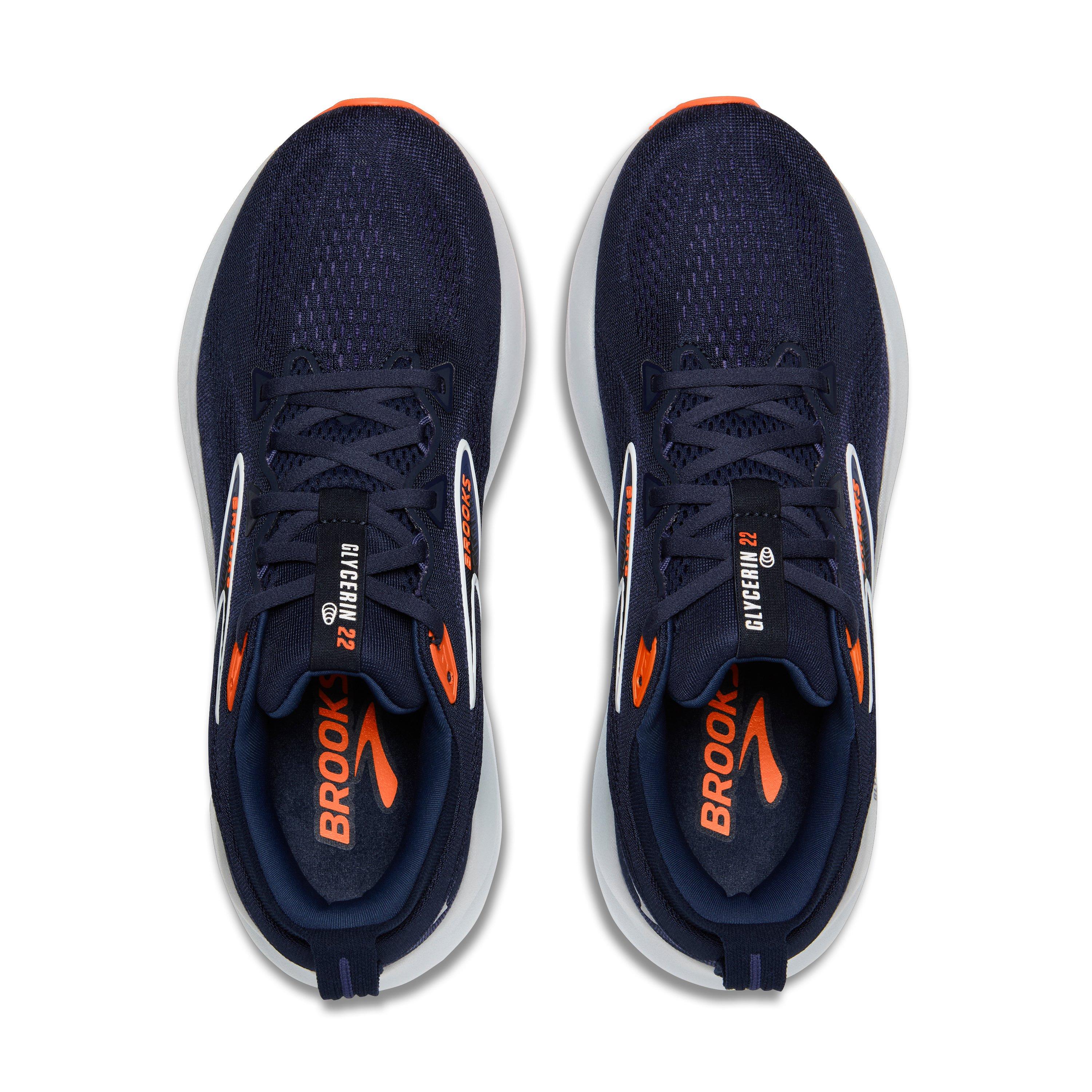 Brooks Glycerin 22 "Peacoat/Blue Ribbon/Orange" Men's Running Shoe - PEACOAT/BLUE/ORANGE Thumbnail View 5