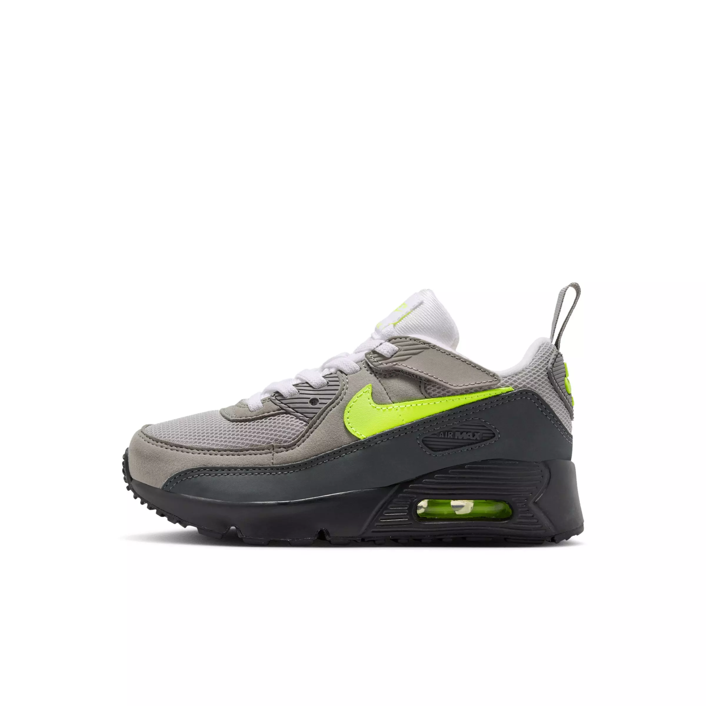 Nike Air Max 90 "Neon Yellow" Preschool Boys' Shoe - BLACK/ANTHRACITE/LT CHARCOAL/YELLOW