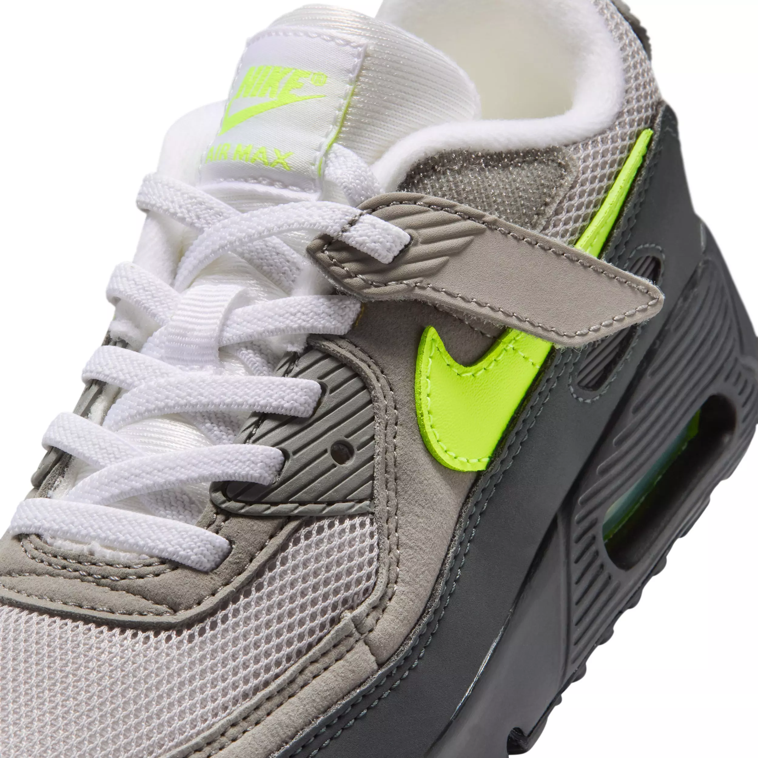 Nike Air Max 90 "Neon Yellow" Preschool Boys' Shoe - BLACK/ANTHRACITE/LT CHARCOAL/YELLOW