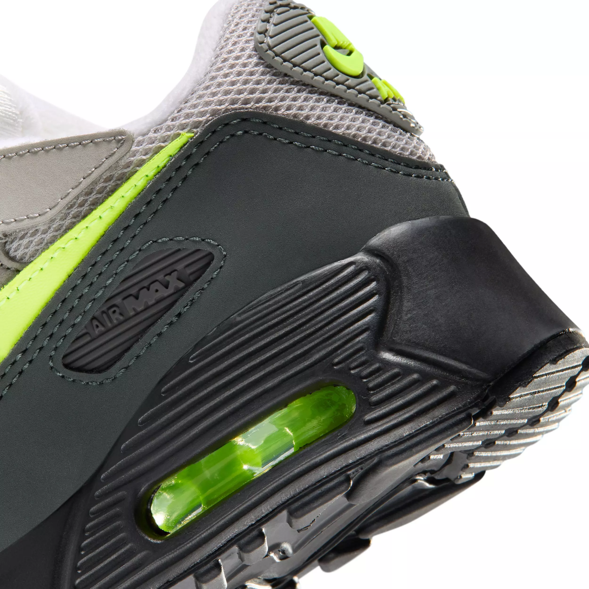 Nike Air Max 90 "Neon Yellow" Preschool Boys' Shoe - BLACK/ANTHRACITE/LT CHARCOAL/YELLOW