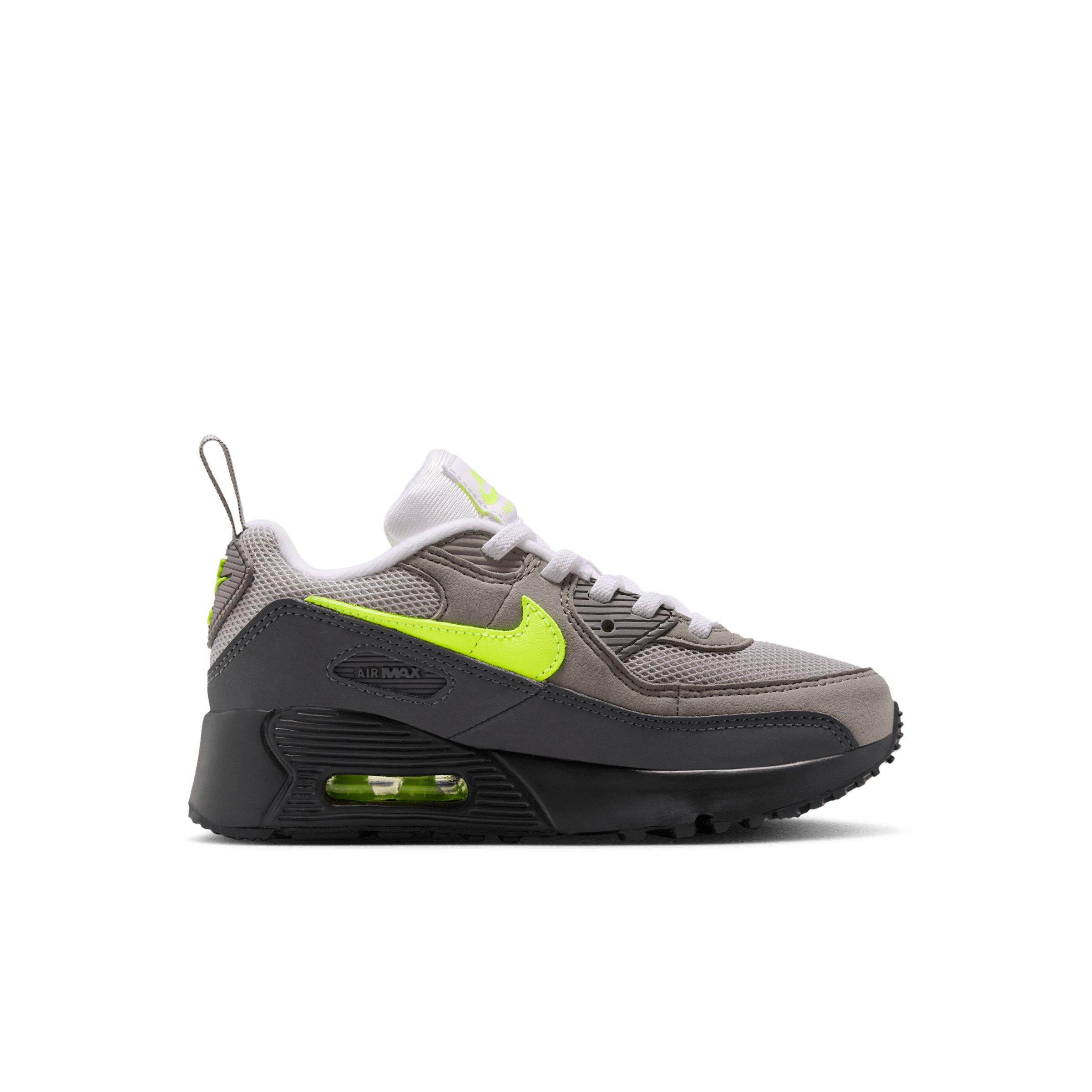 Nike Air Max 90 "Neon Yellow" Preschool Boys' Shoe - BLACK/ANTHRACITE/LT CHARCOAL/YELLOW Thumbnail View 2