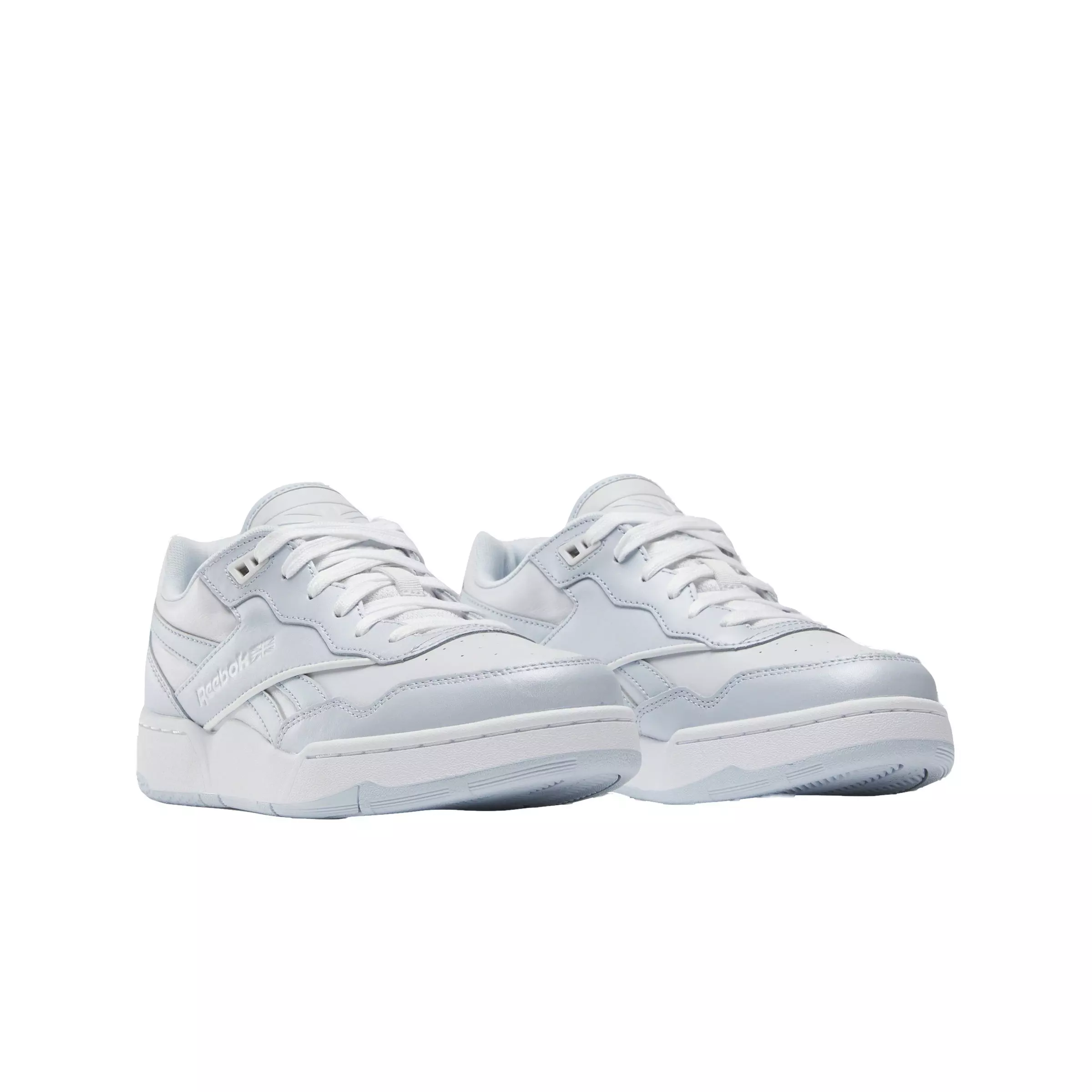 Reebok BB 4000 II "Cold Grey 1/Feel Good Blue F23-R/Ftwr White" Grade School Boys' Shoe - GREY/BLUE/WHITE
