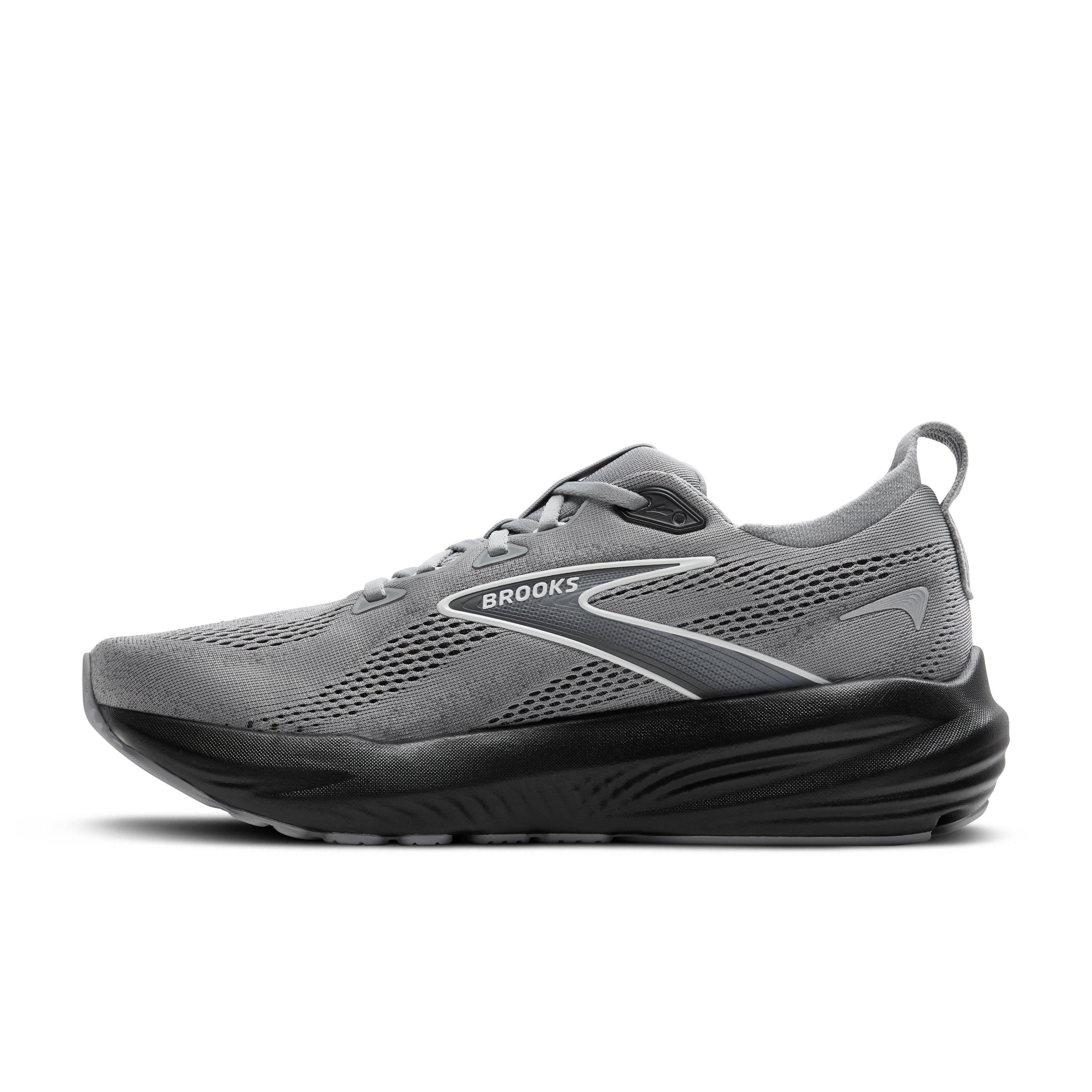 Brooks Glycerin 22 "Primer Grey/Ebony/Bluewash" Men's Wide Running Shoe - GREY/EBONY/BLUE Thumbnail View 2