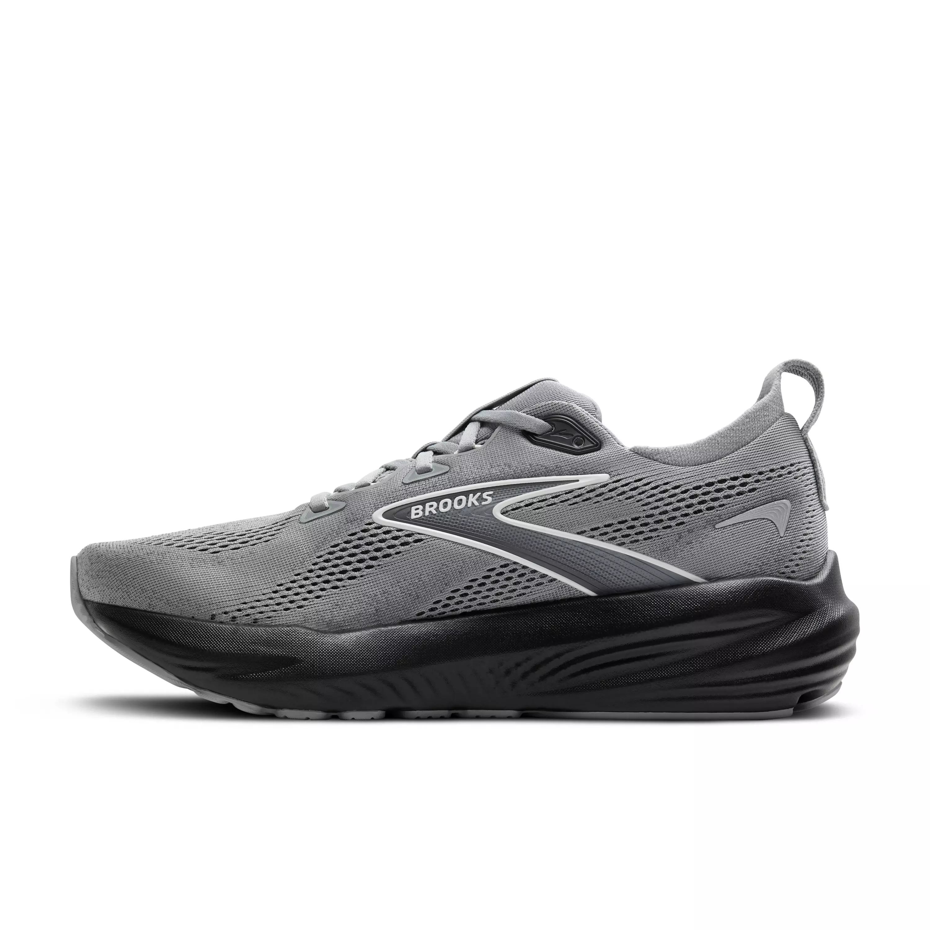 Brooks Glycerin 22 "Primer Grey/Ebony/Bluewash" Men's Wide Running Shoe - GREY/EBONY/BLUE