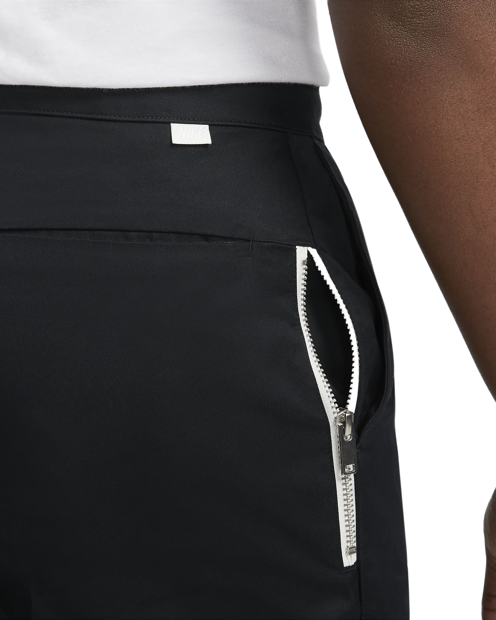 Nike Men's Sportswear Style Essentials Unlined Cropped Pants - BLACK Thumbnail View 5